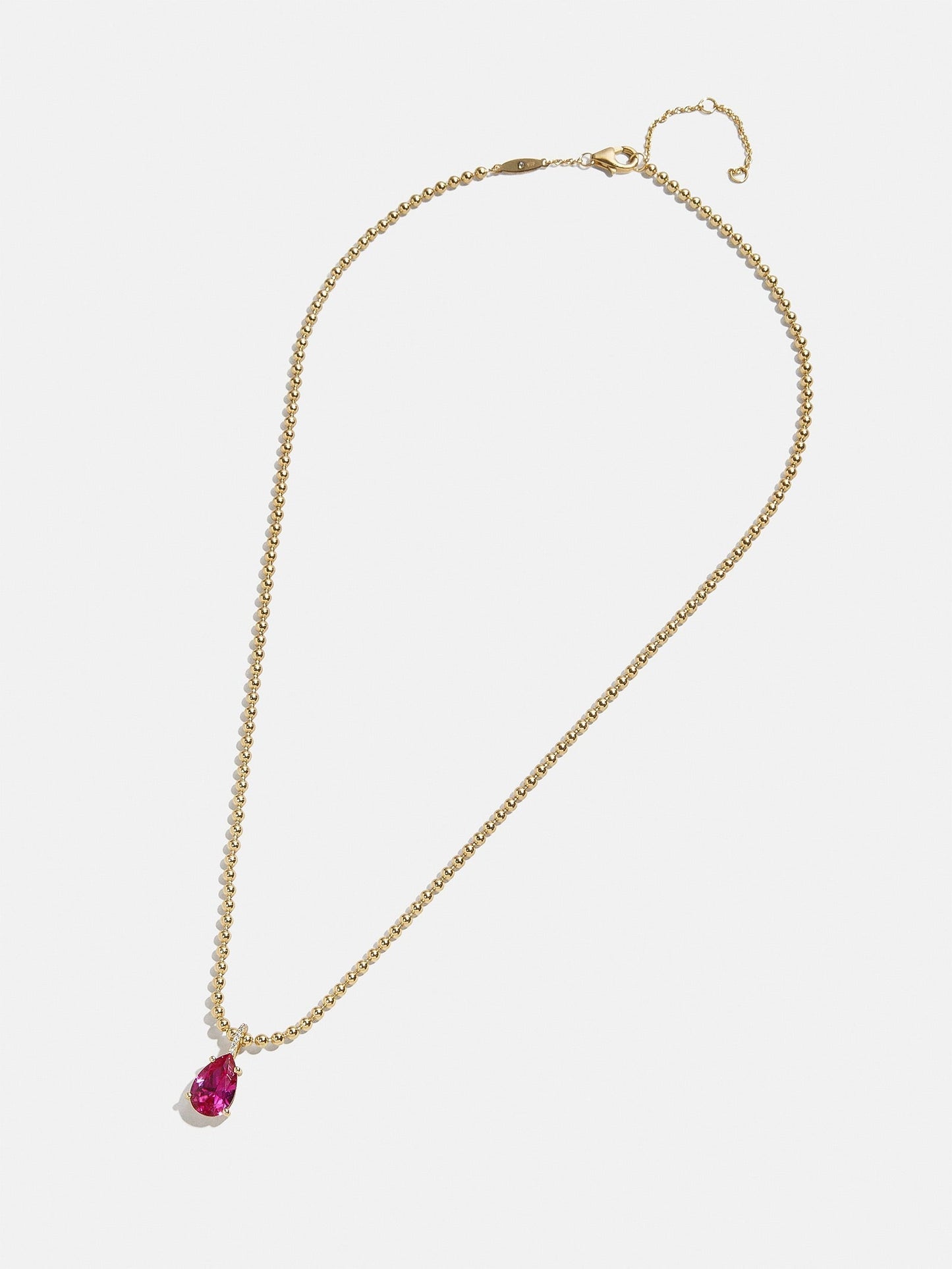 Esther 18K Gold Plated Sterling Silver Birthstone Necklace - Light Amethyst