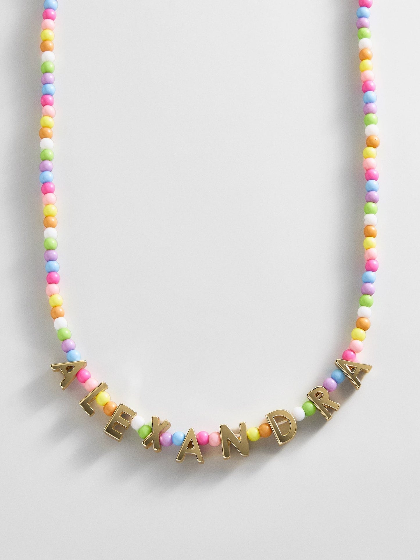 Bead Mine Kids' Custom Name Necklace - Light Multi