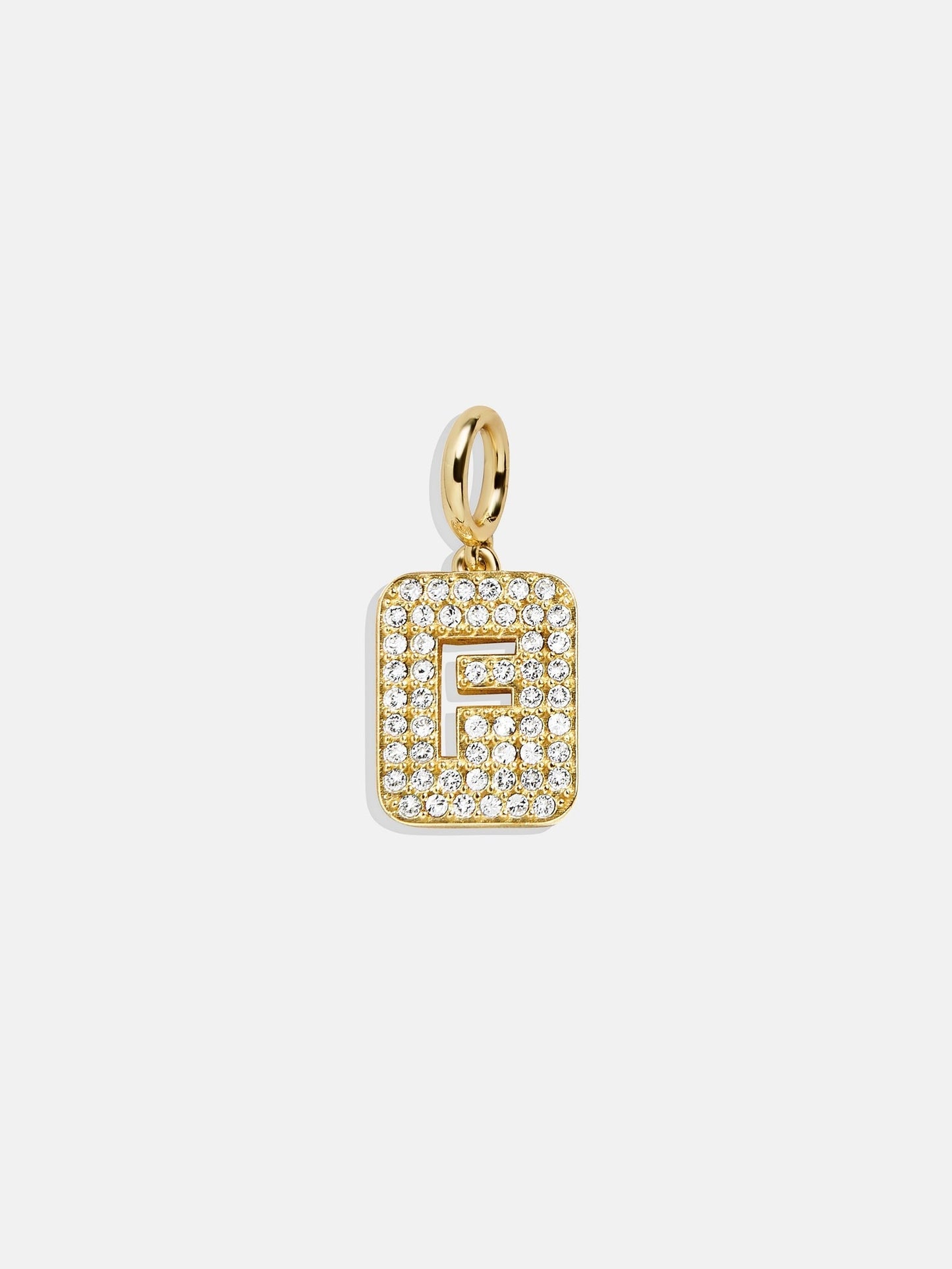 Block Pavé Initial Cluster Charm - F