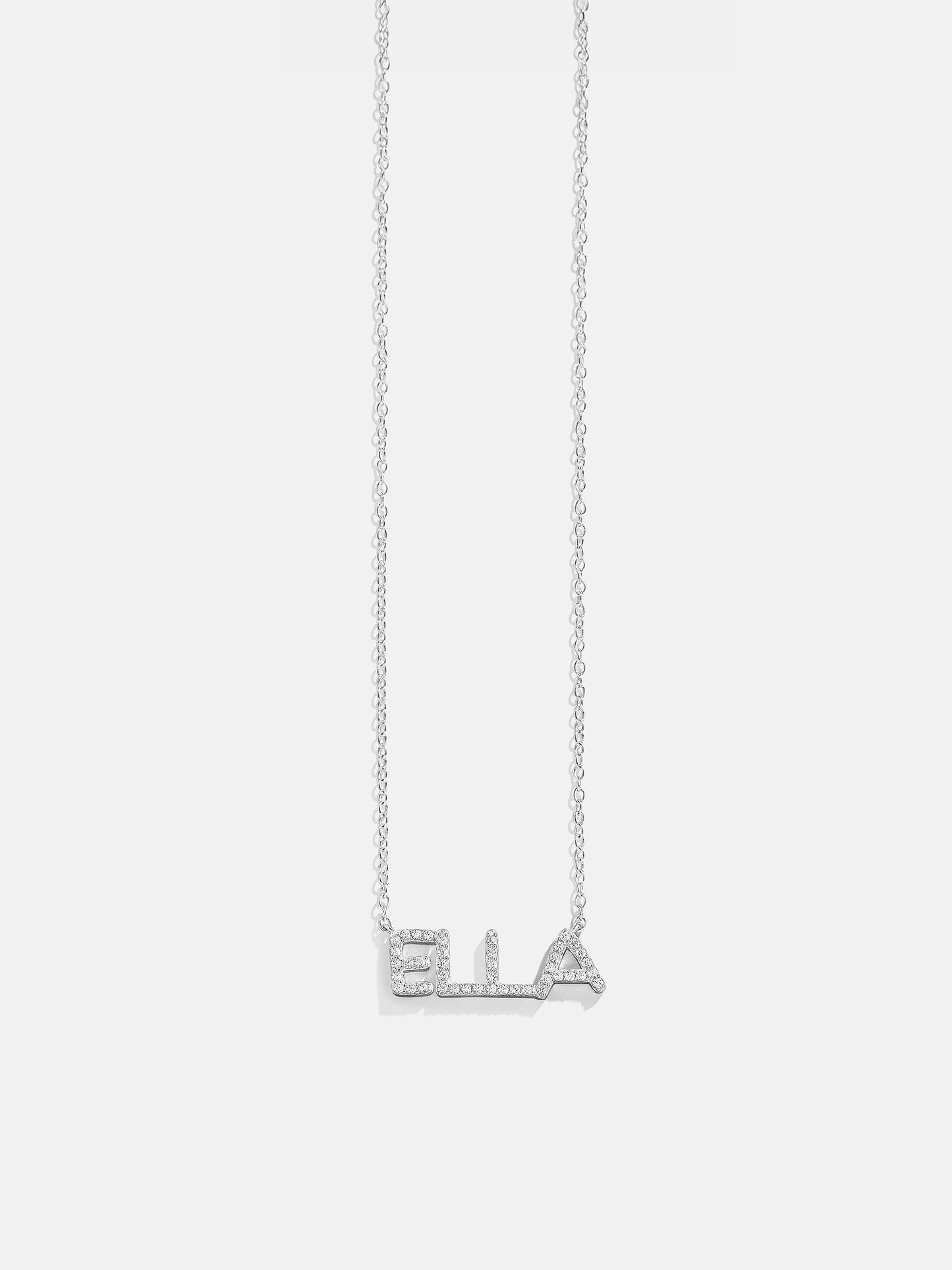 14K Gold Custom Nameplate Necklace - Organic