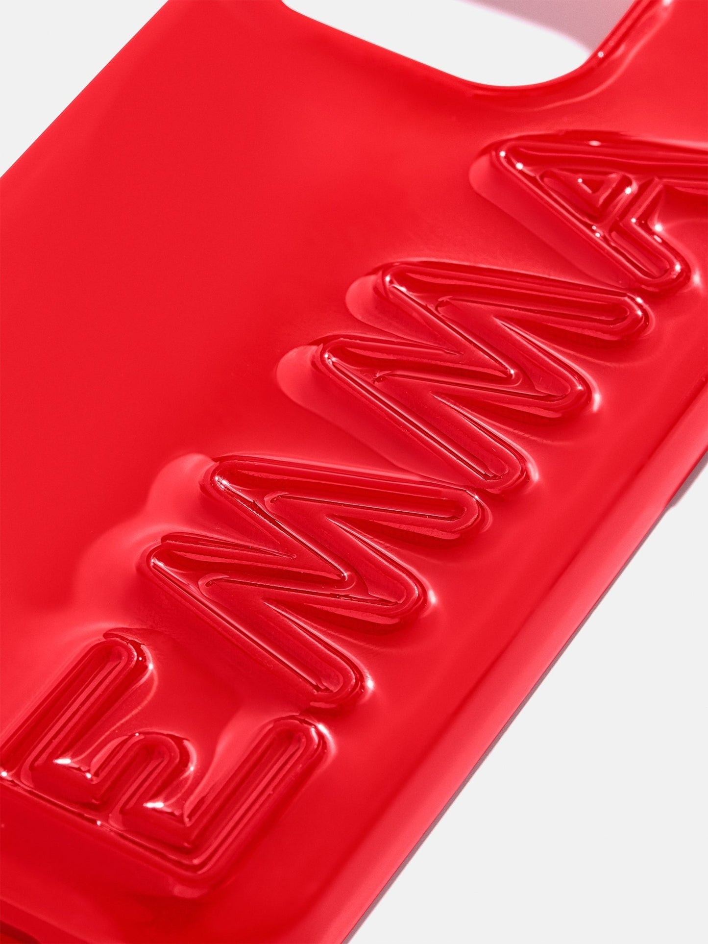 Fine Line Custom iPhone Case - Red/Red