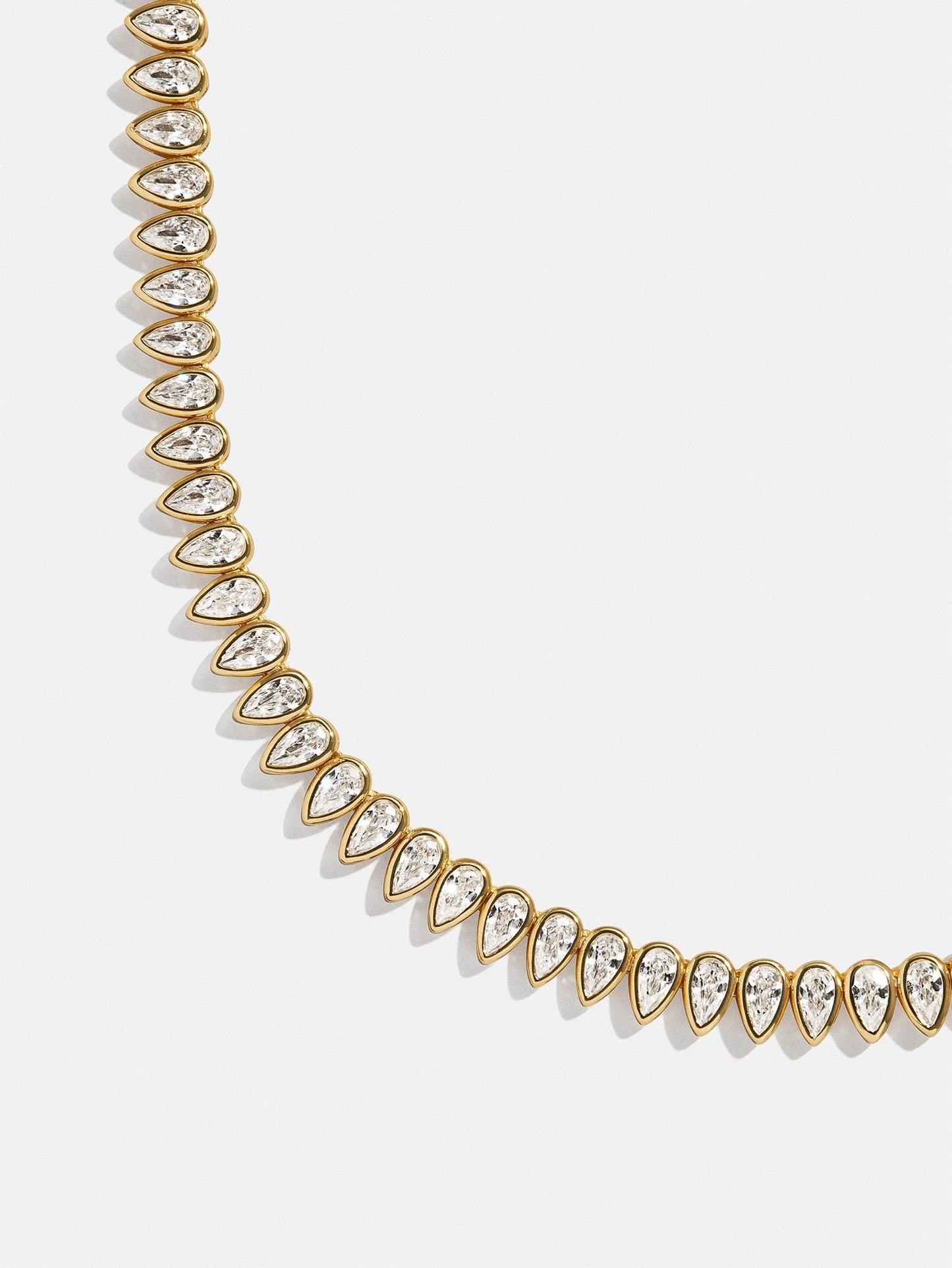 Julia 14K Gold Adjustable Tennis Necklace - Gold/Pavé