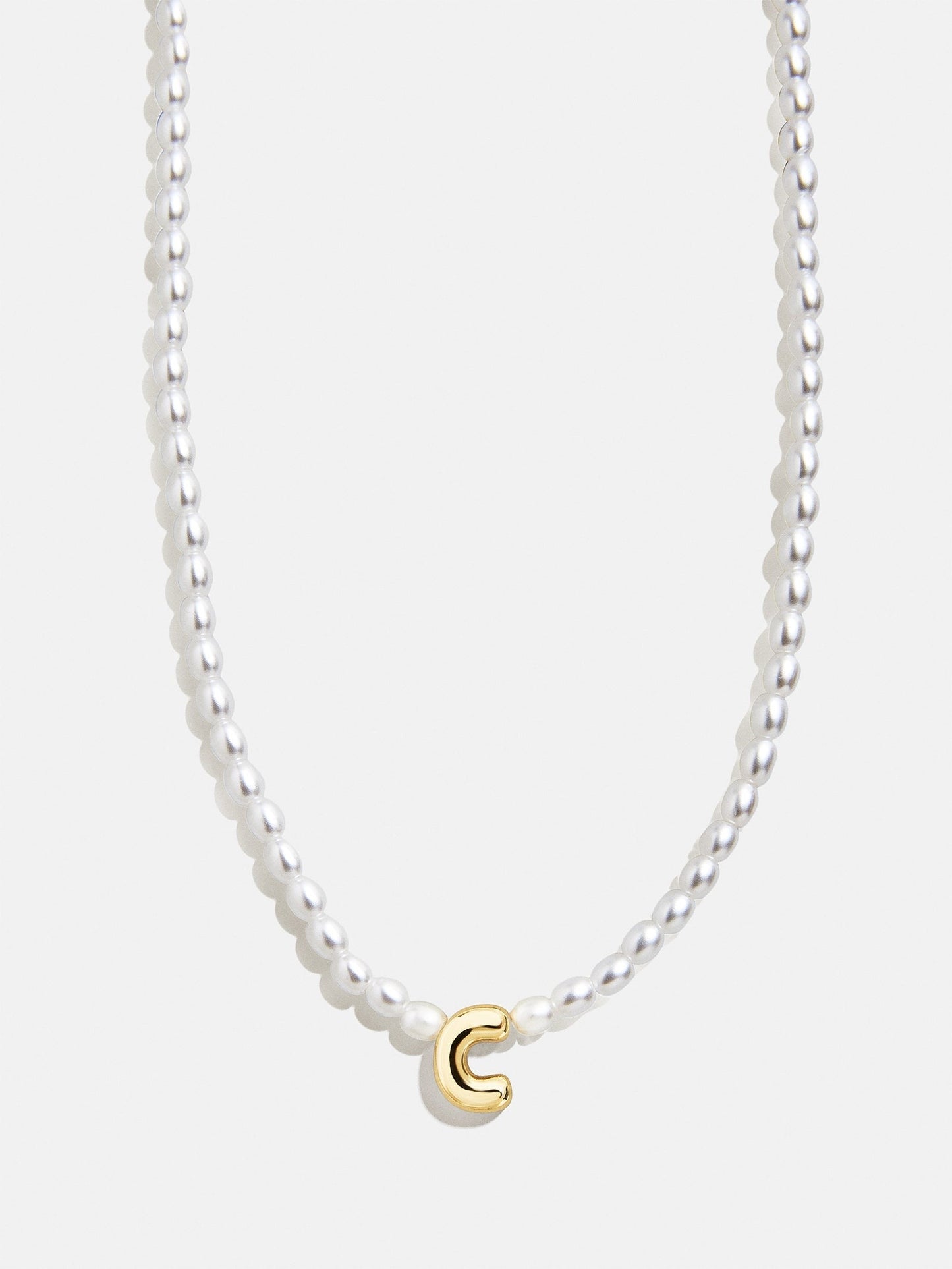 Playful Pearls Kids’ Initial Necklace - Gold/Pearl
