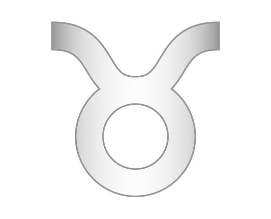 Taurus Mini Zodiac Icon - Silver