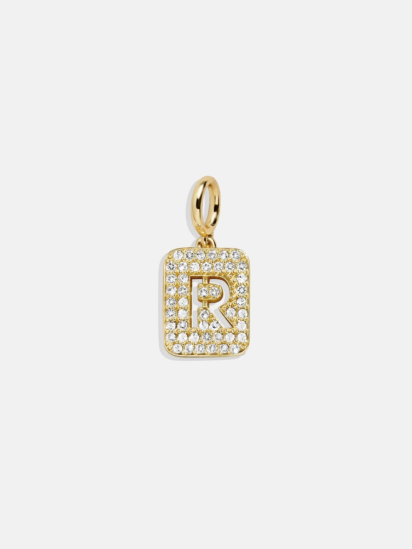 Block Pavé Initial Cluster Charm - R