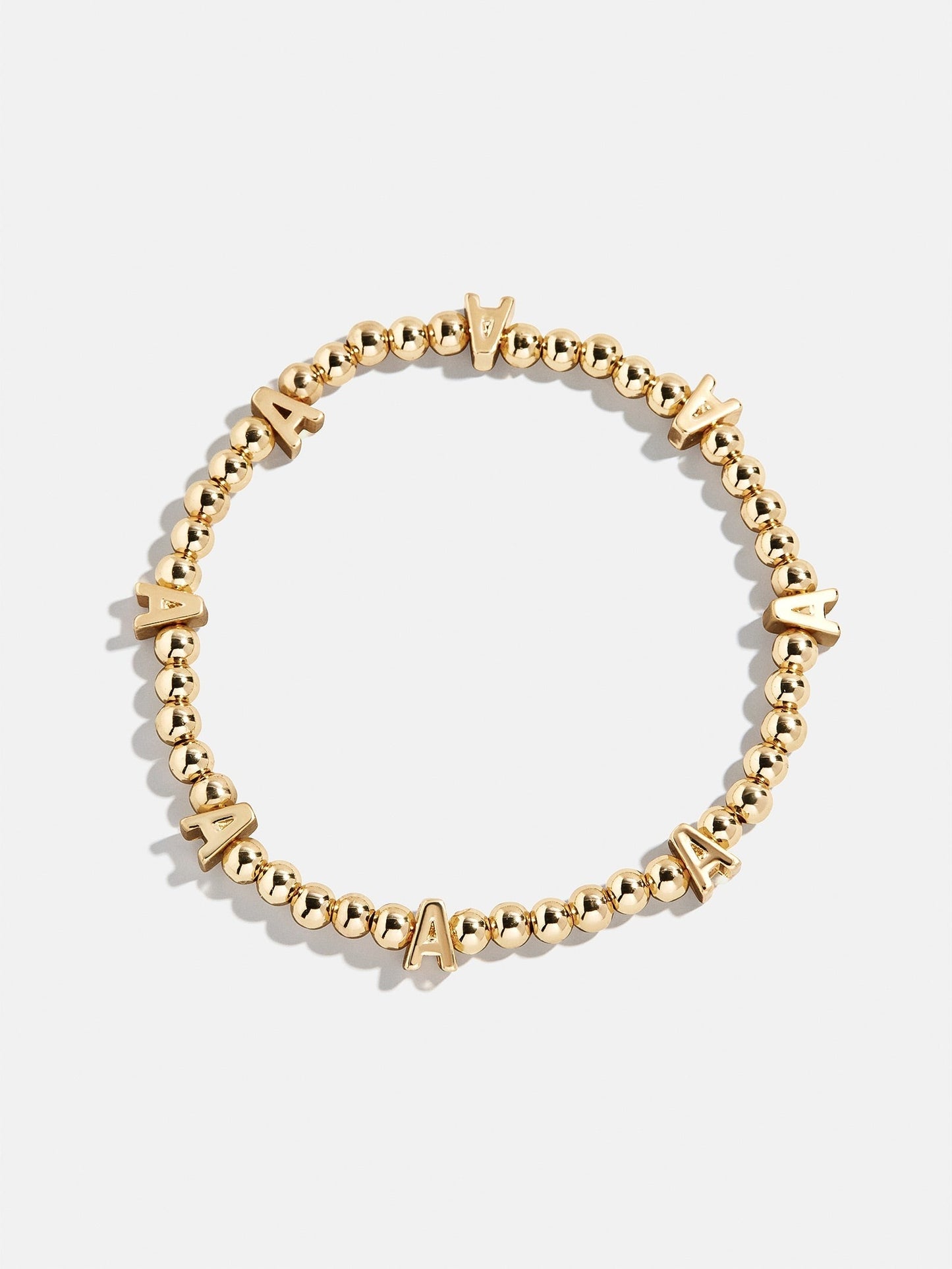 Gold Repeating Initial Pisa Bracelet - A