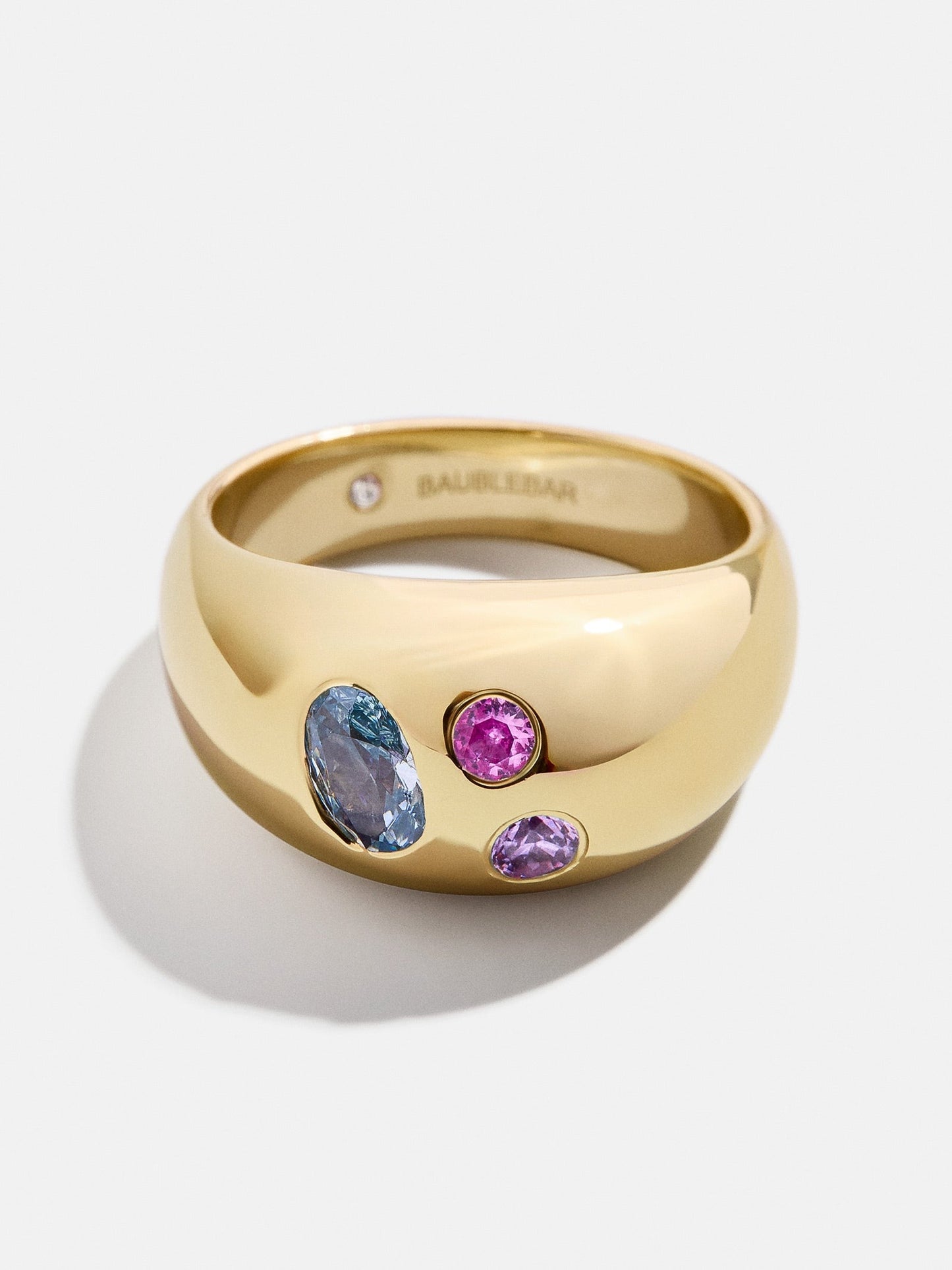 14K Gold Custom Birthstone Ring - Gold
