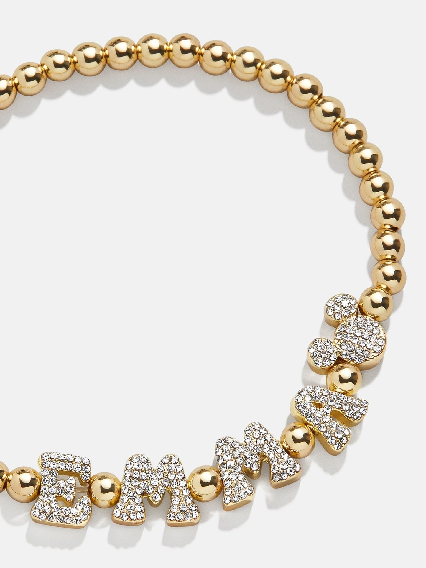 Disney Mickey Mouse Pisa Custom Bracelet - Gold/Pavé