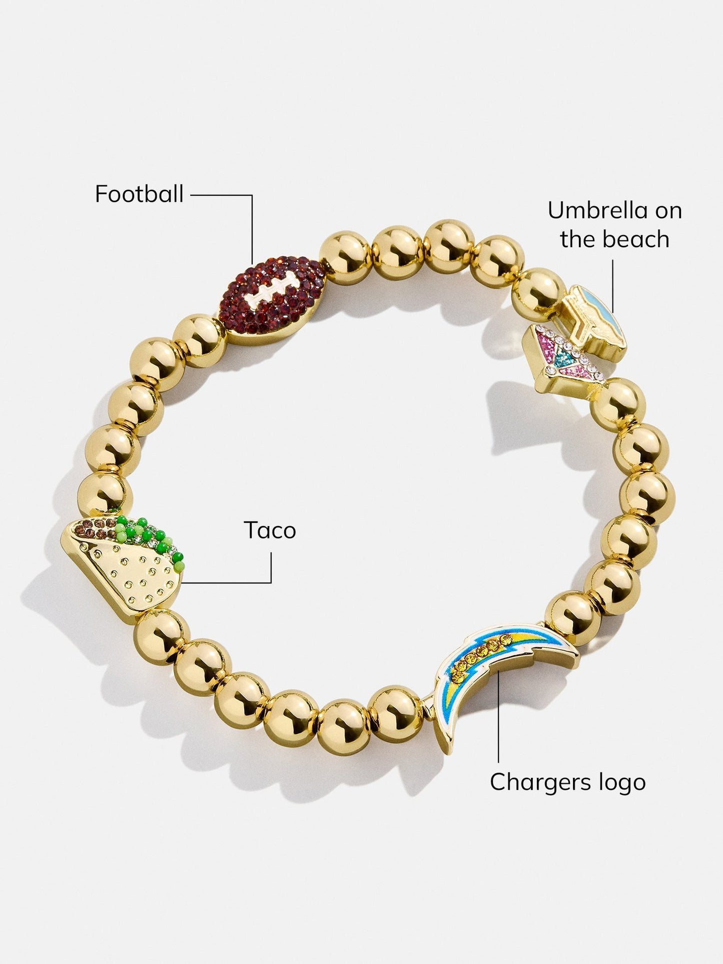 NFL Pisa Charm Bracelet - Los Angeles Chargers