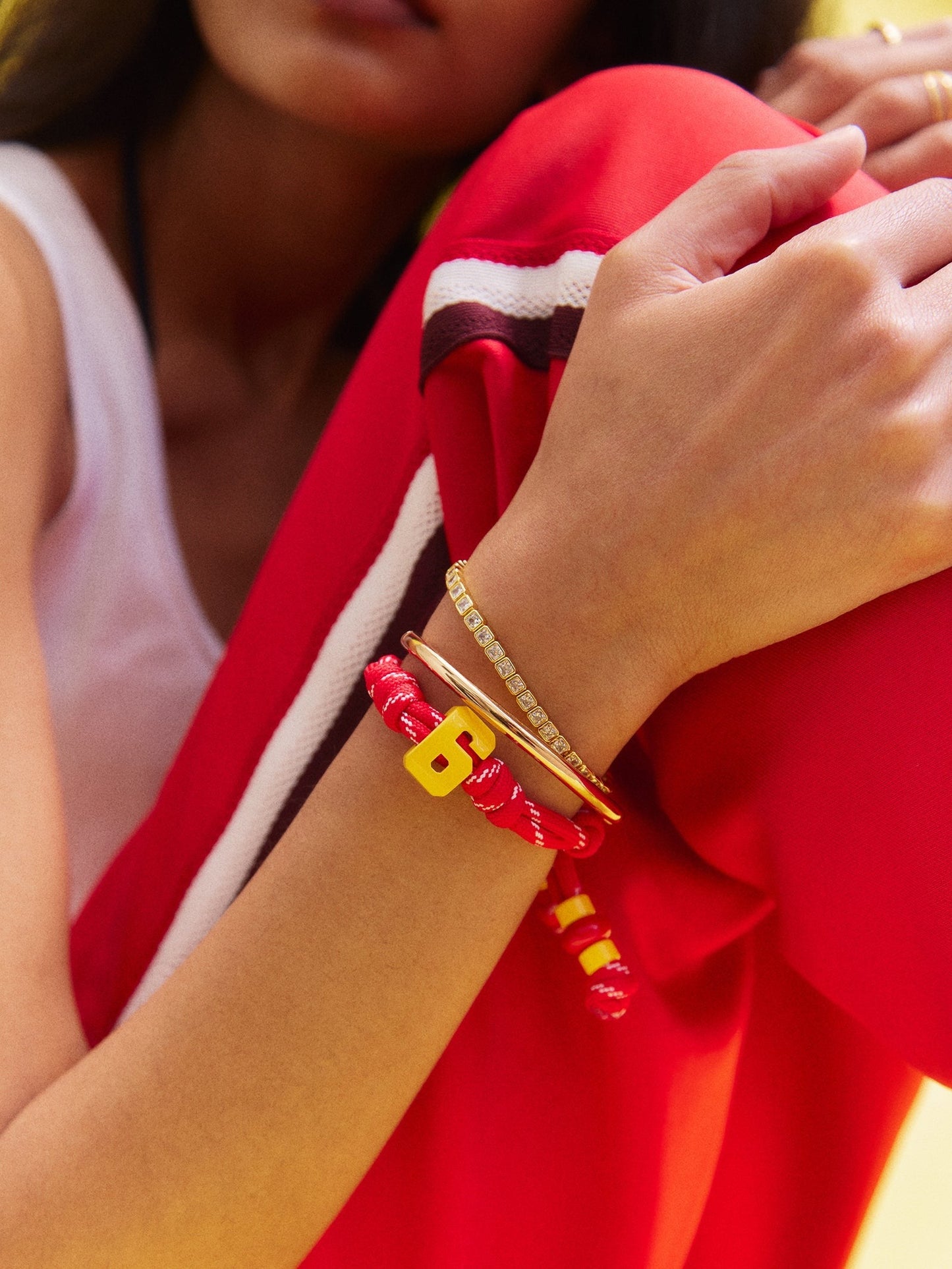 Team Knotty Varsity Custom Bracelet - Spain Double Digit