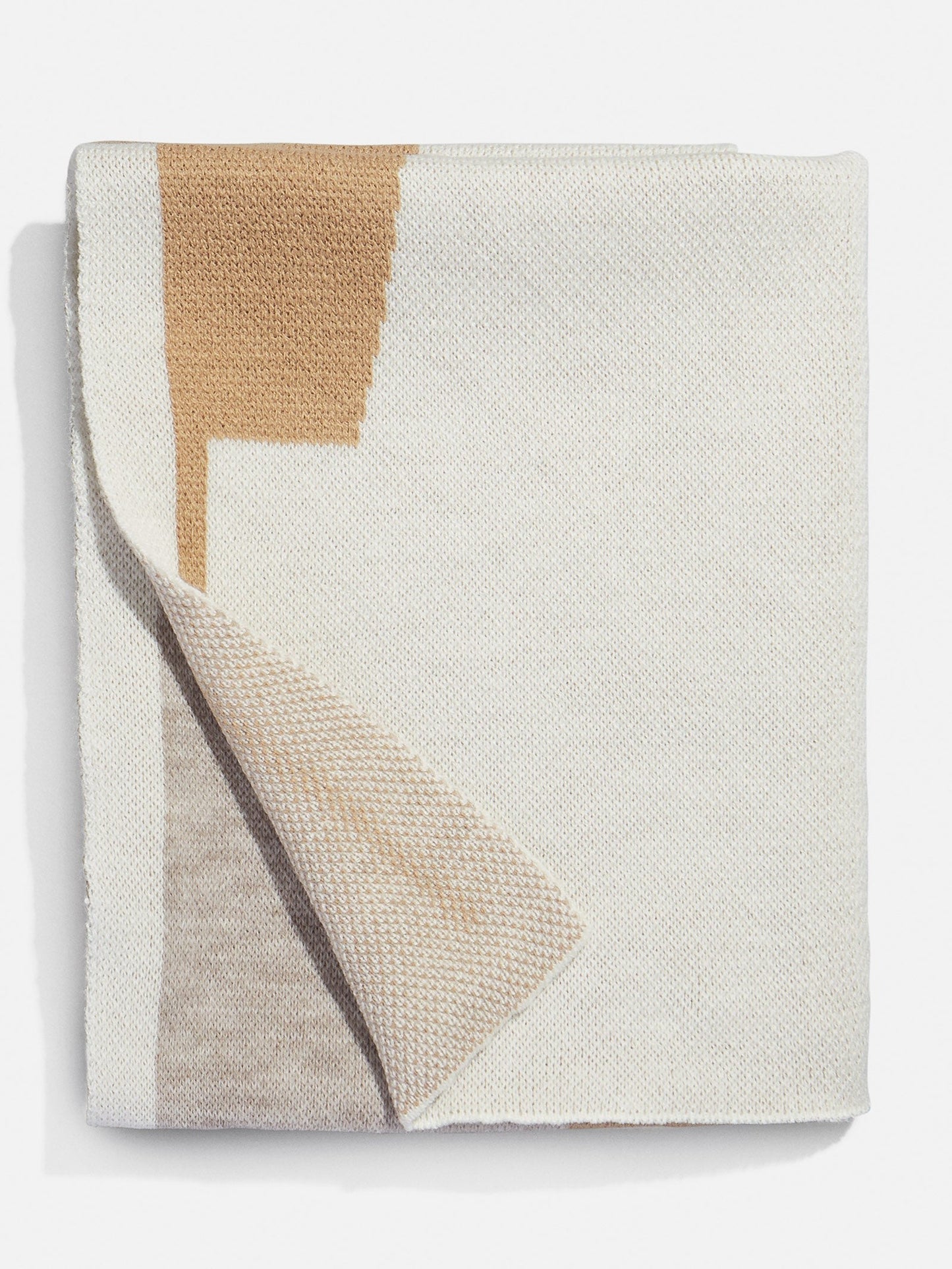 Initial Here Custom Blanket - Gray/Camel