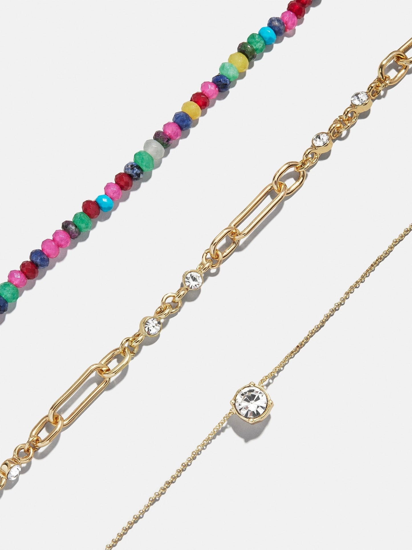 Portia Layered Necklace - Gold/Multi