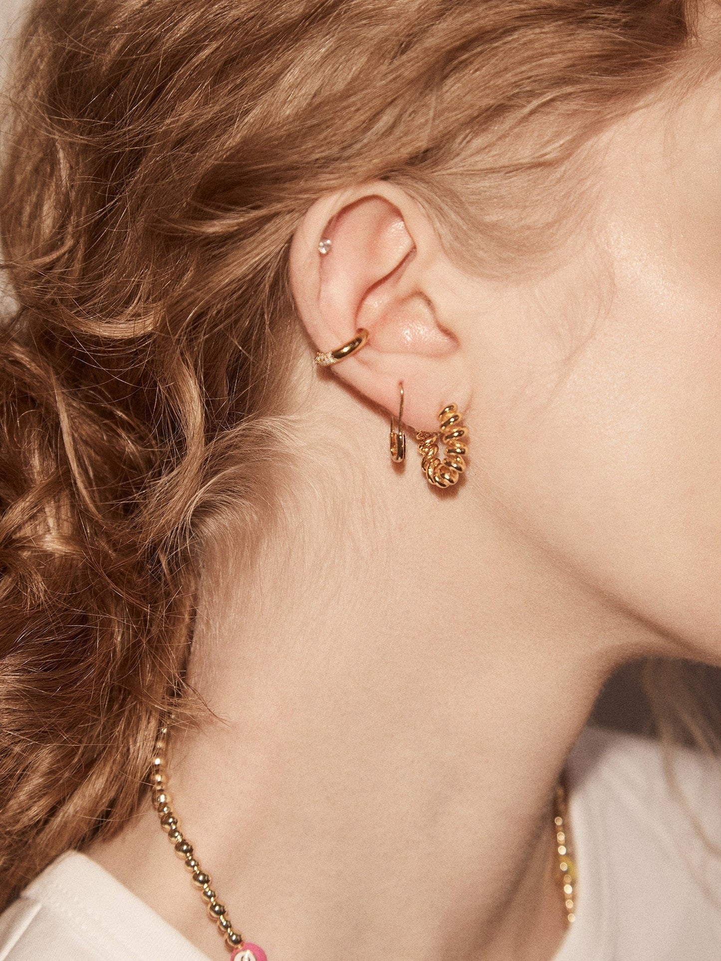 18K Gold Cece Earrings - Gold