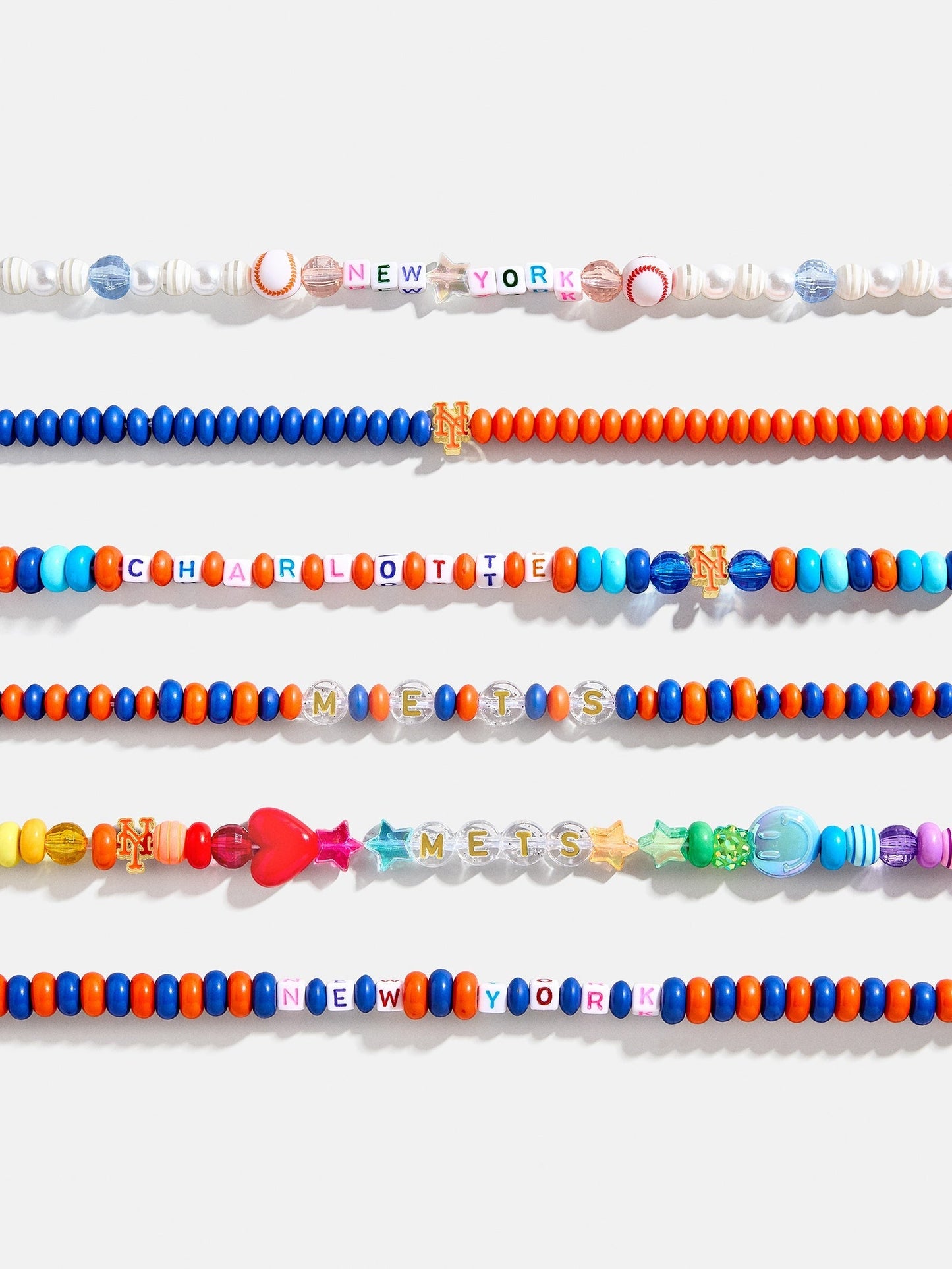 MLB Bracelet Bead Kit - New York Mets
