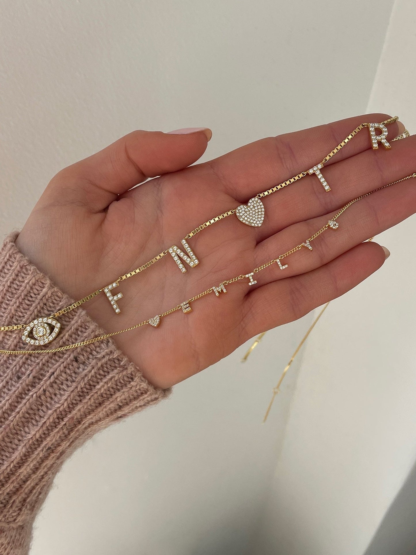 Mini 14K Gold Custom Icon Necklace - 14K Gold
