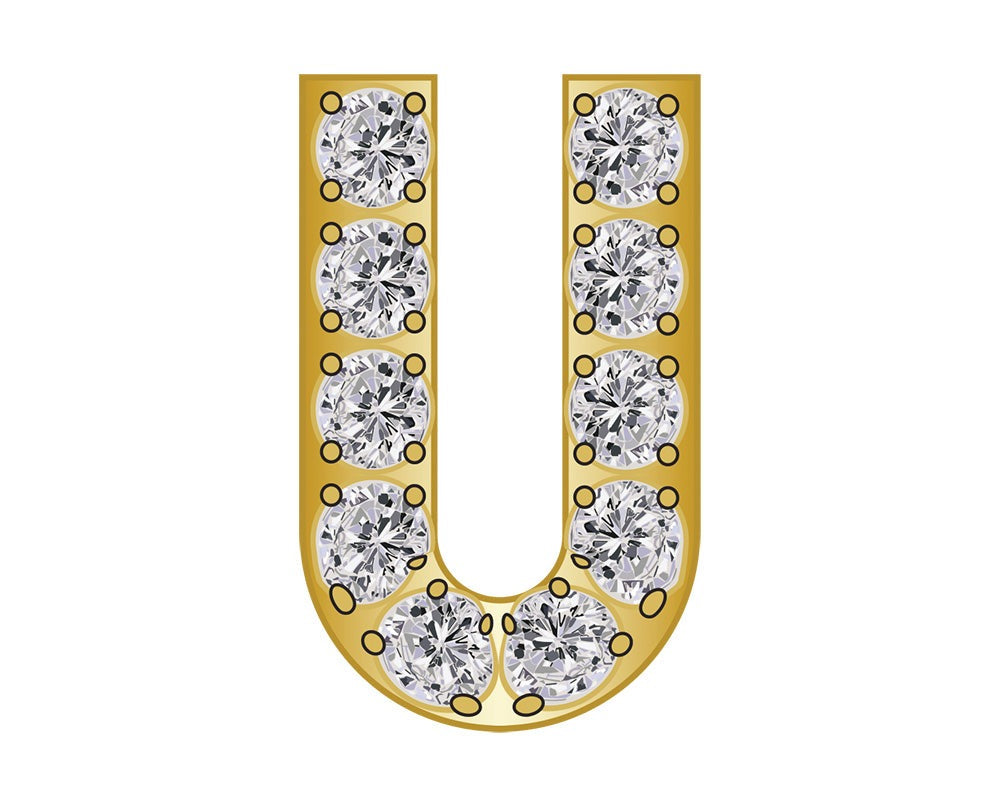 Mini U - Clear/Gold