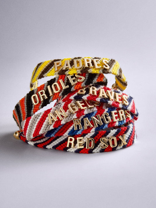 MLB Woven Friendship Bracelet - Atlanta Braves
