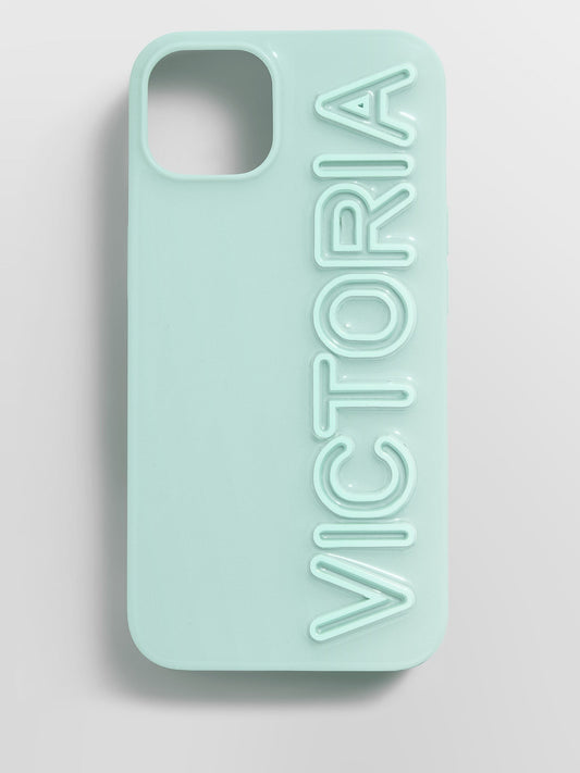 Fine Line Custom iPhone Case - Mint Green/Mint Green