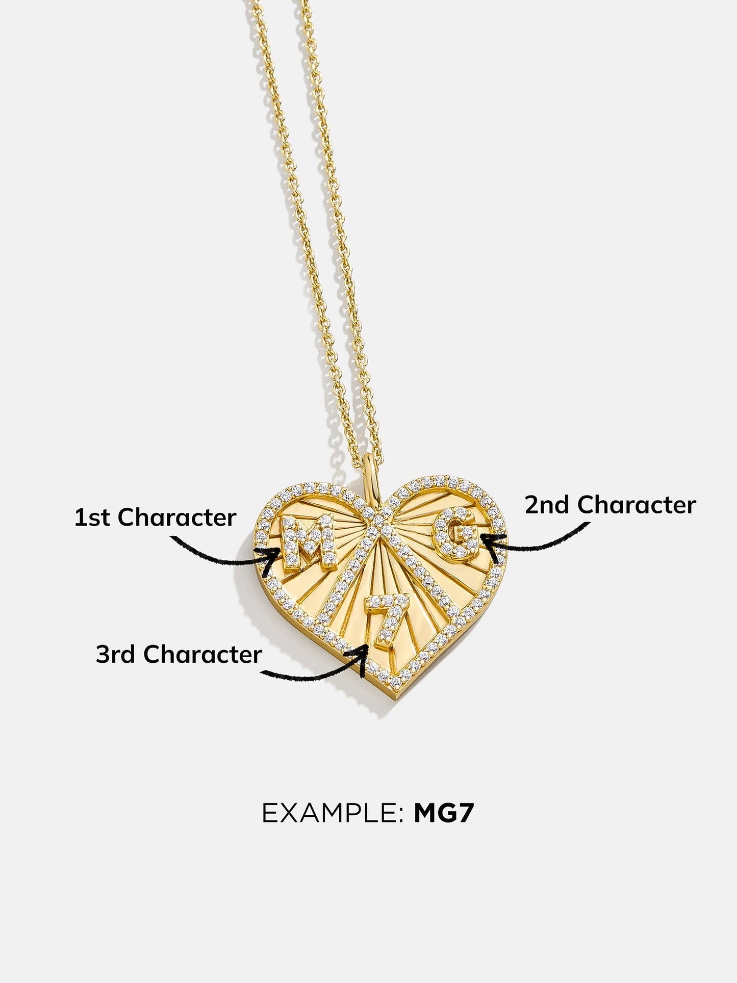 14K Gold Custom Heart Necklace