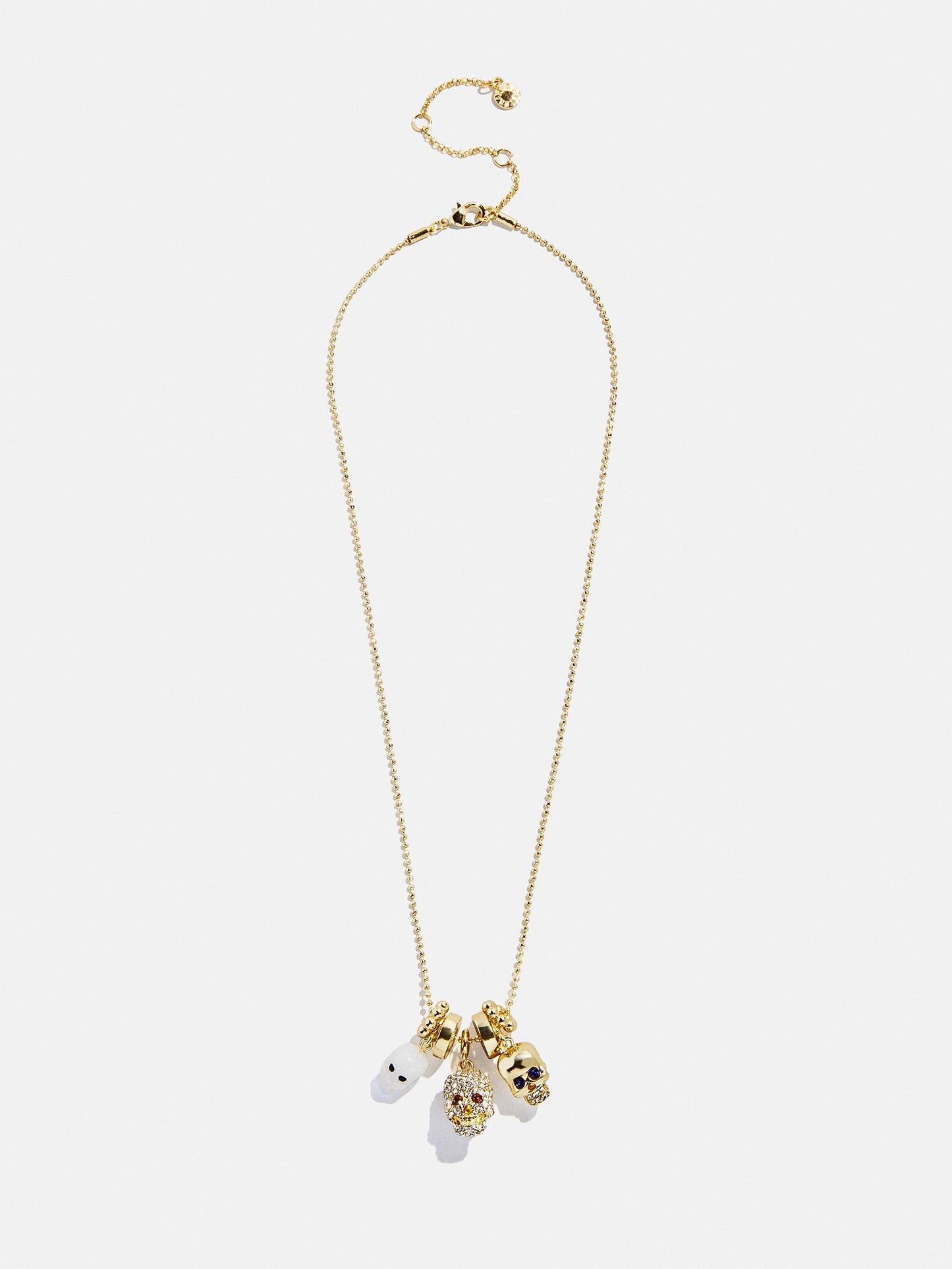 To Die For Charm Necklace - Gold/Pavé