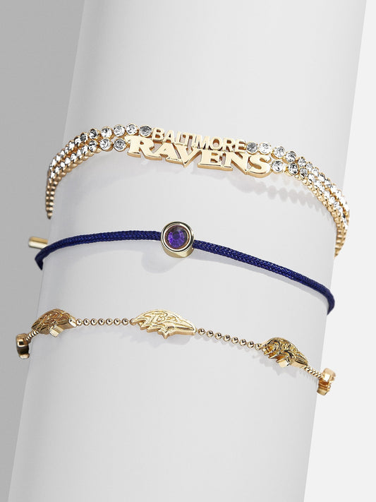 NFL Bracelet Set - Baltimore Ravens