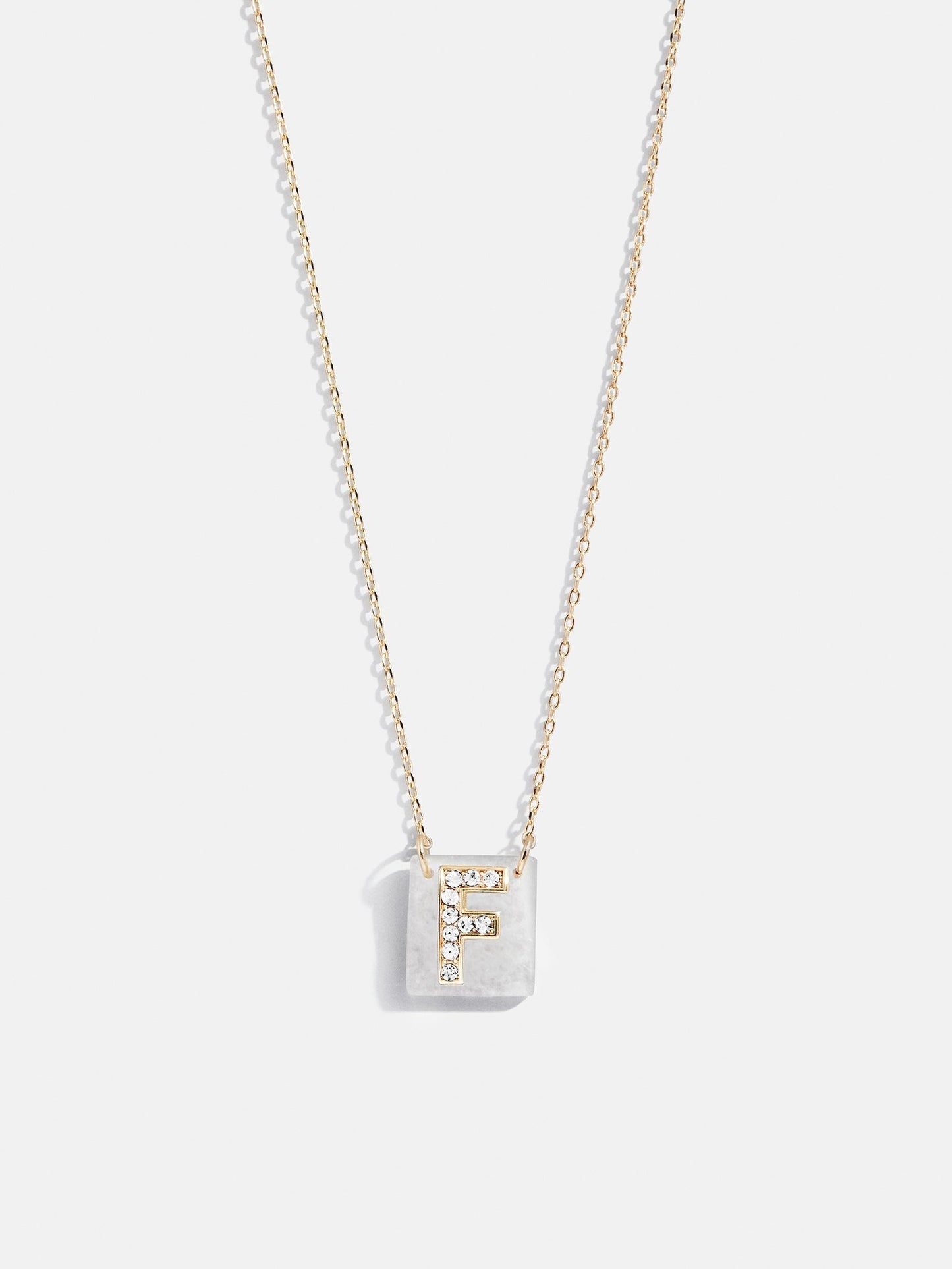 Clementine Initial Necklace - Gold/Pavé