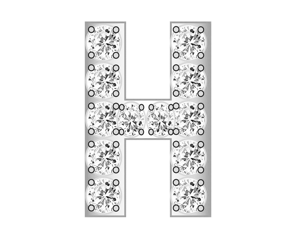 H - Pavé Silver