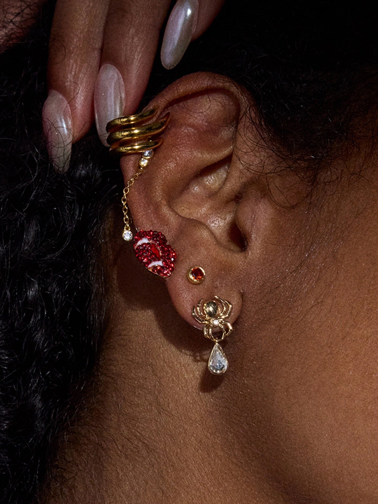 Thread Lightly Spider Earrings - Spider