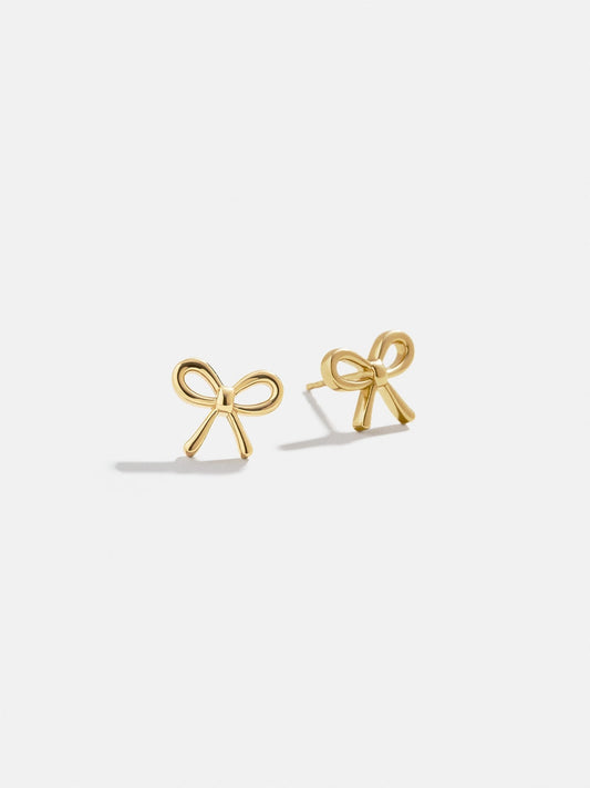 14K Gold Just For Fun Earrings - Bow