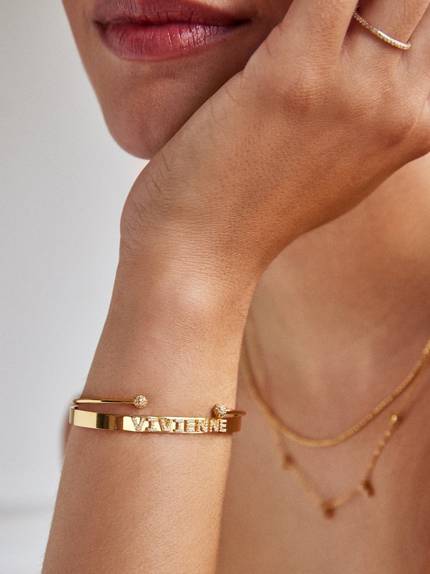 14K Gold Custom Cuff Bracelet