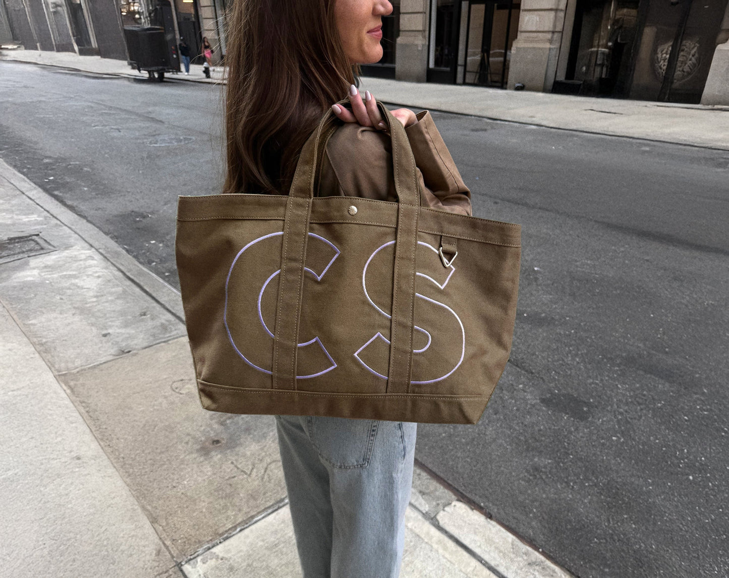 Solid Custom Alpha Tote - Mushroom Taupe