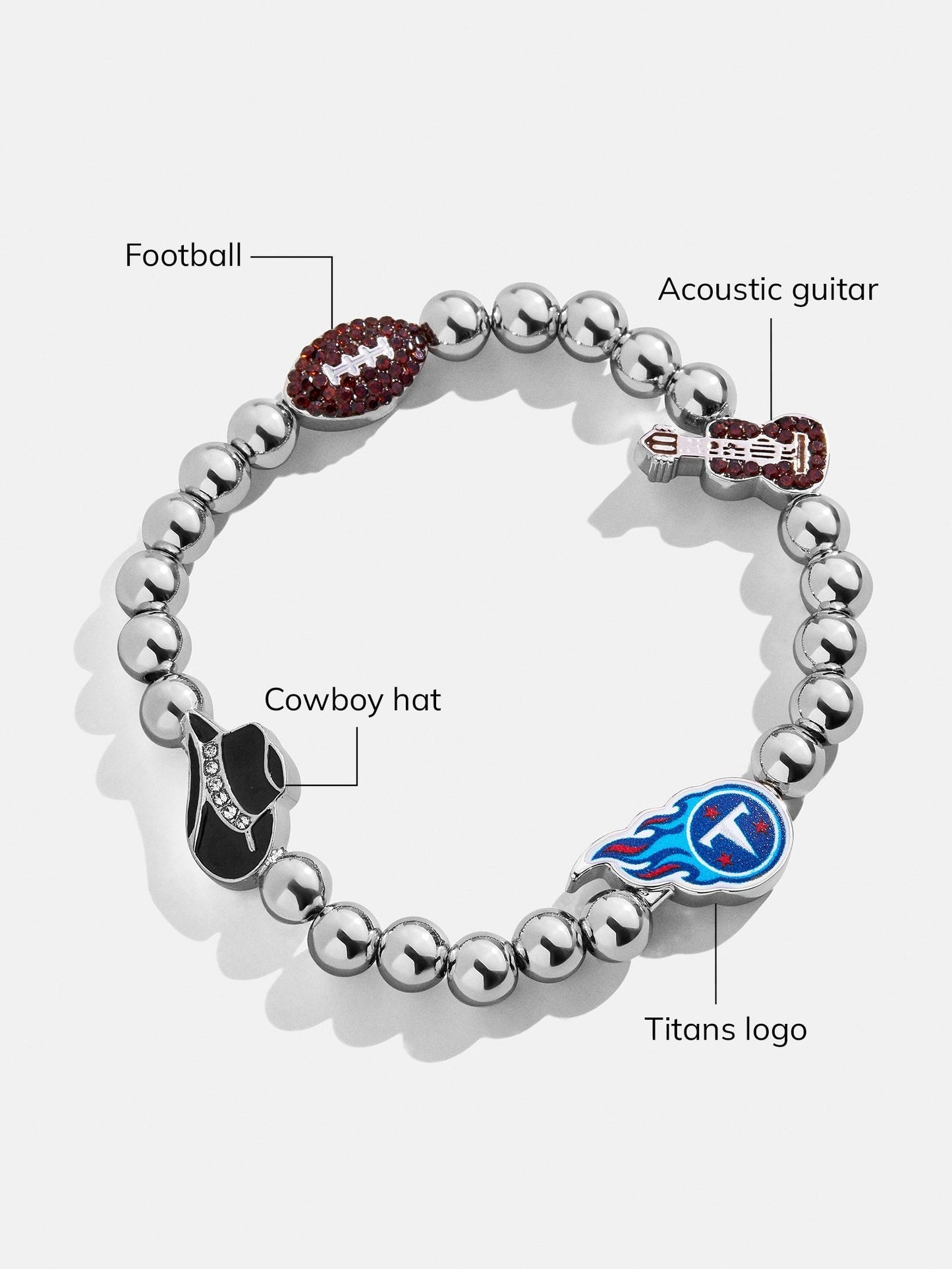 NFL Pisa Charm Bracelet - Tennessee Titans