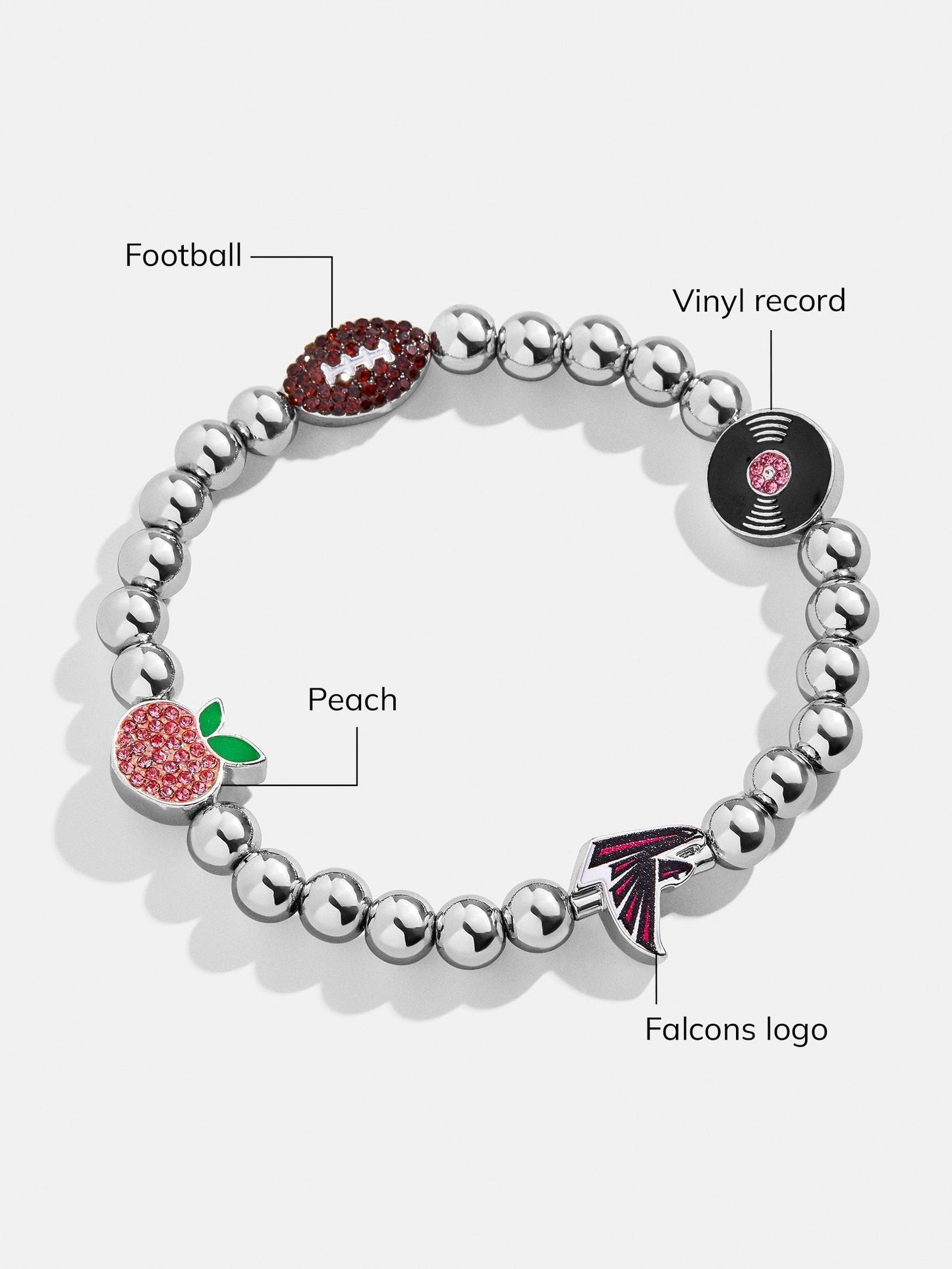 NFL Pisa Charm Bracelet - Atlanta Falcons