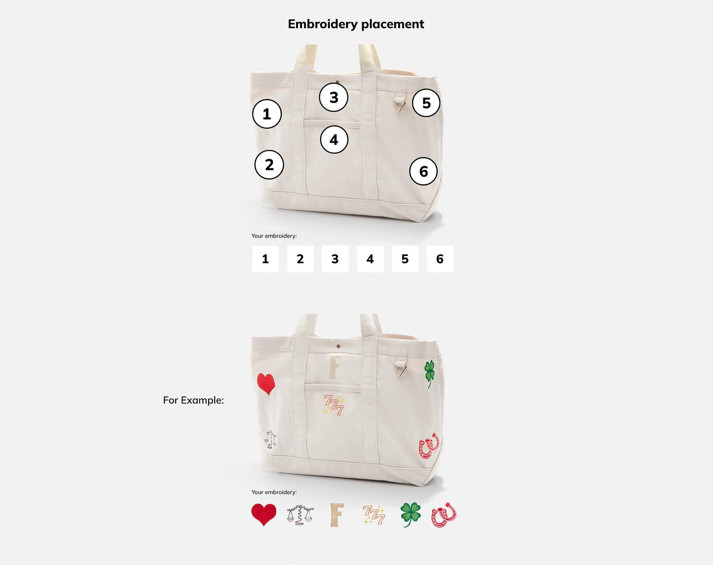 Large Custom Icon Tote - Large