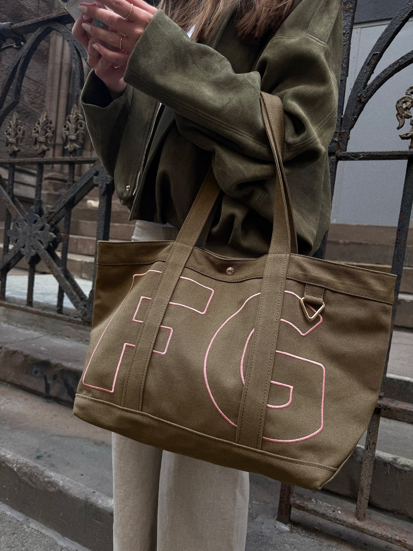 Solid Custom Alpha Tote - Mushroom Taupe