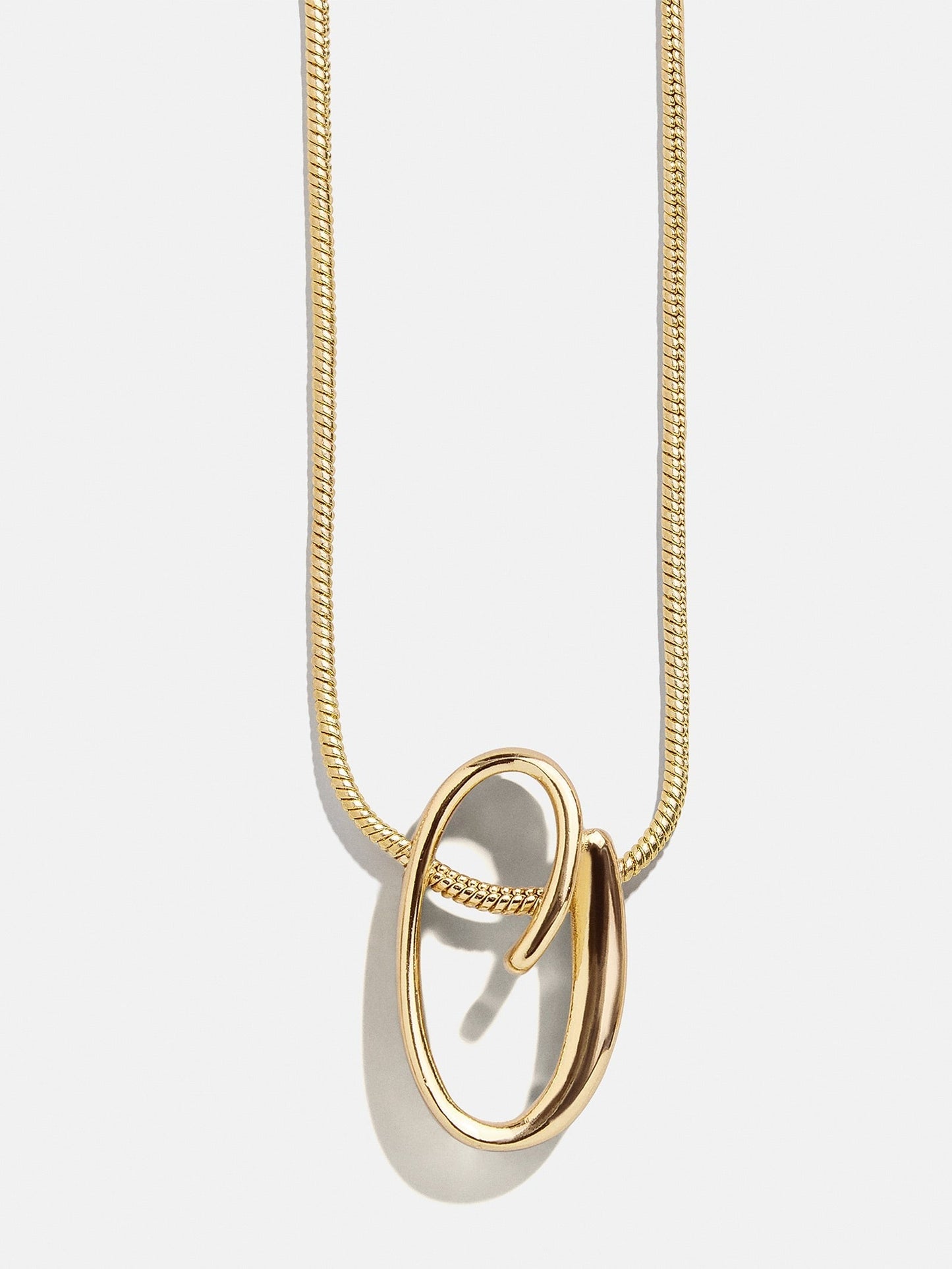 Classic Script Initial Necklace - Classic Script