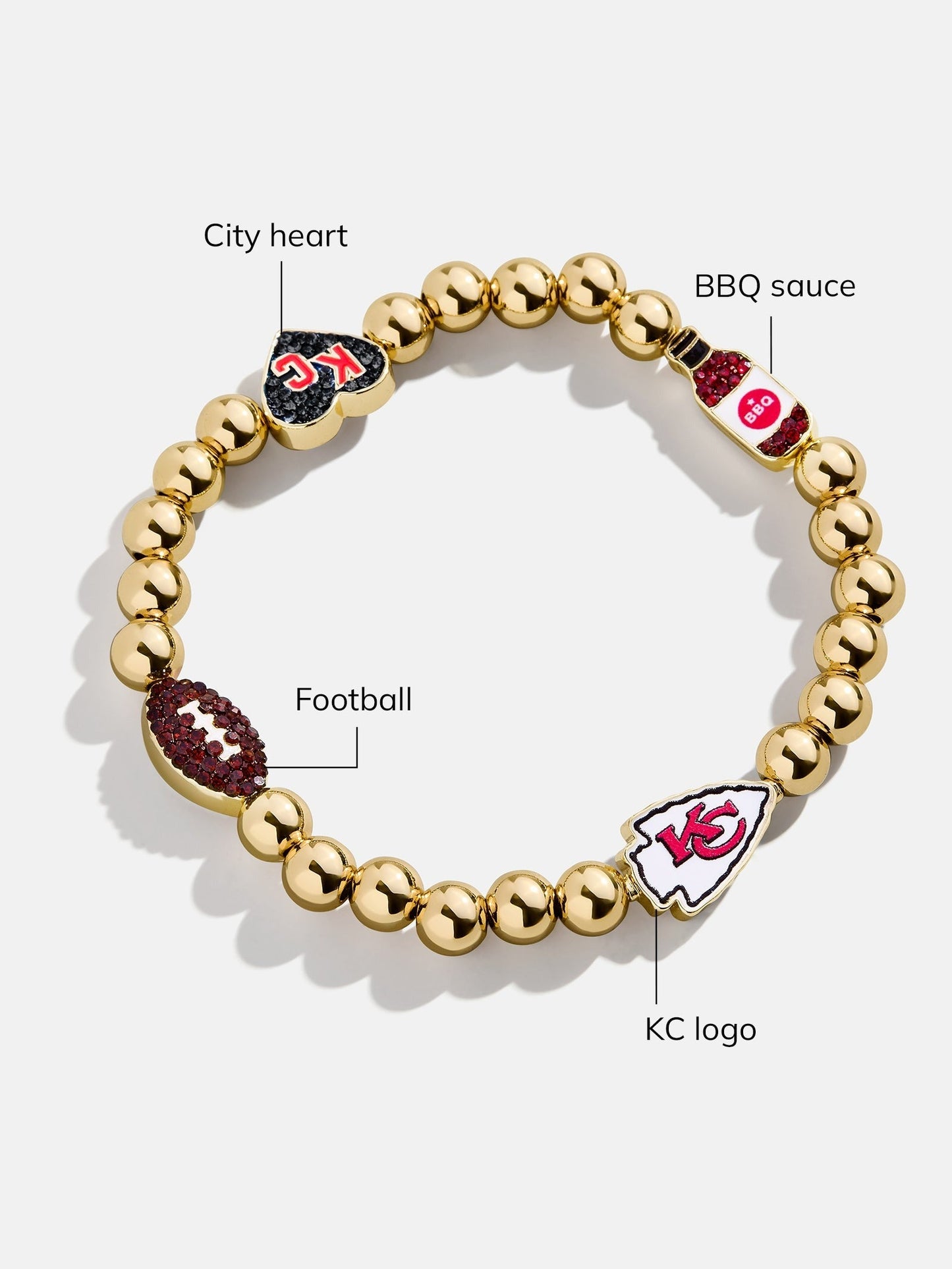 NFL Pisa Charm Bracelet - Kansas City Chiefs