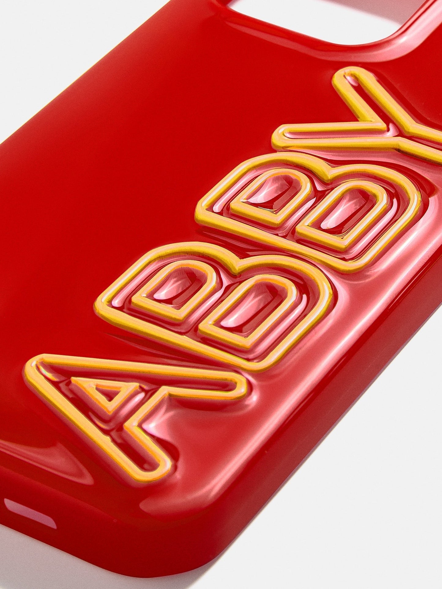 Fine Line Custom Phone Case - Red/Yellow