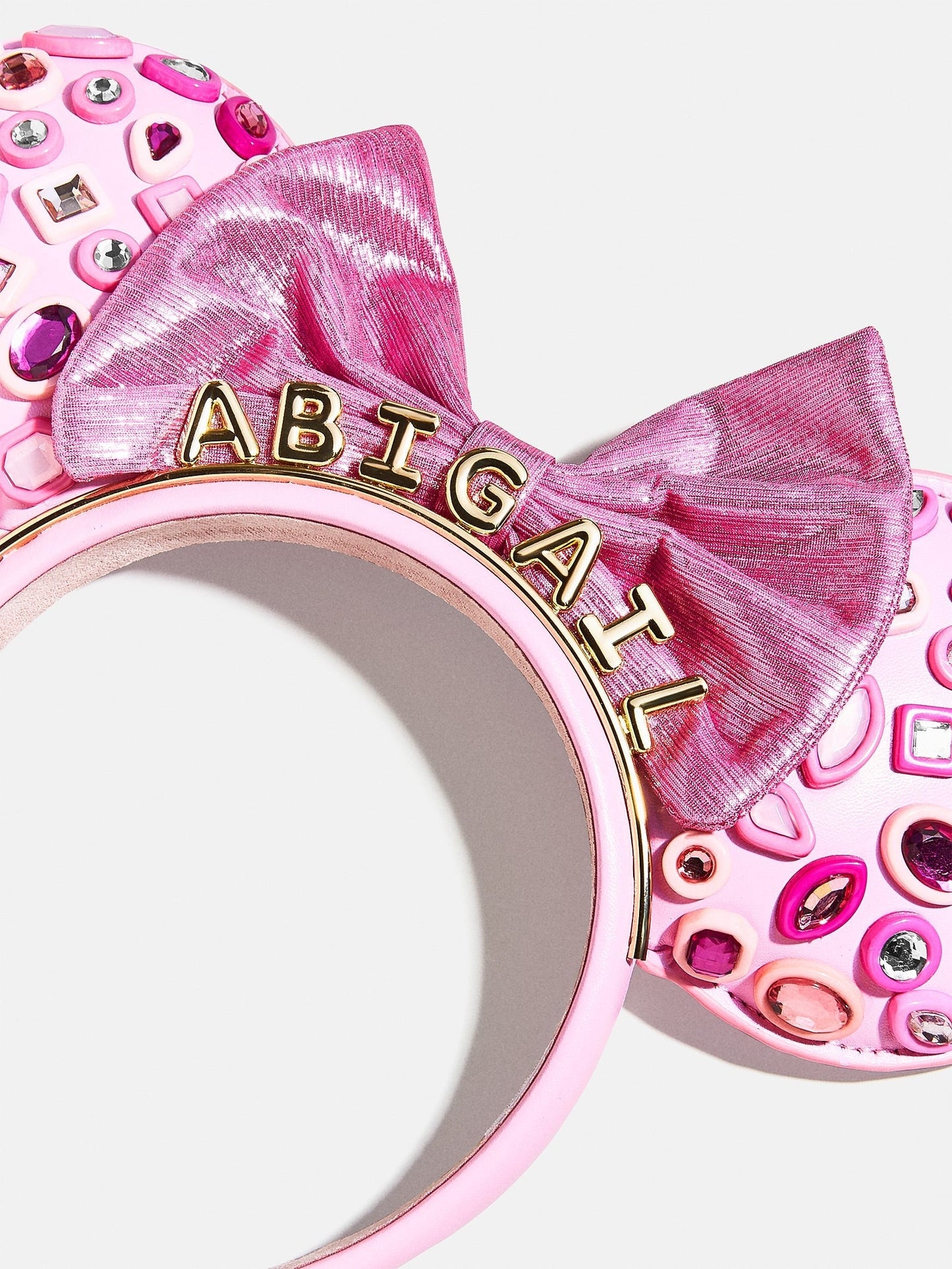 Disney Minnie Mouse Hot Pink Crystal Custom Ears Headband - Minnie Mouse Hot Pink Crystal Custom Ears