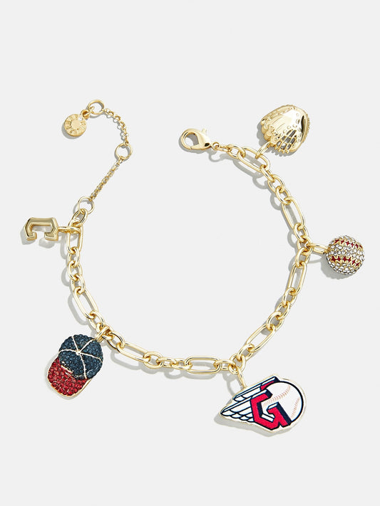 MLB Charm Bracelet - Cleveland Guardians