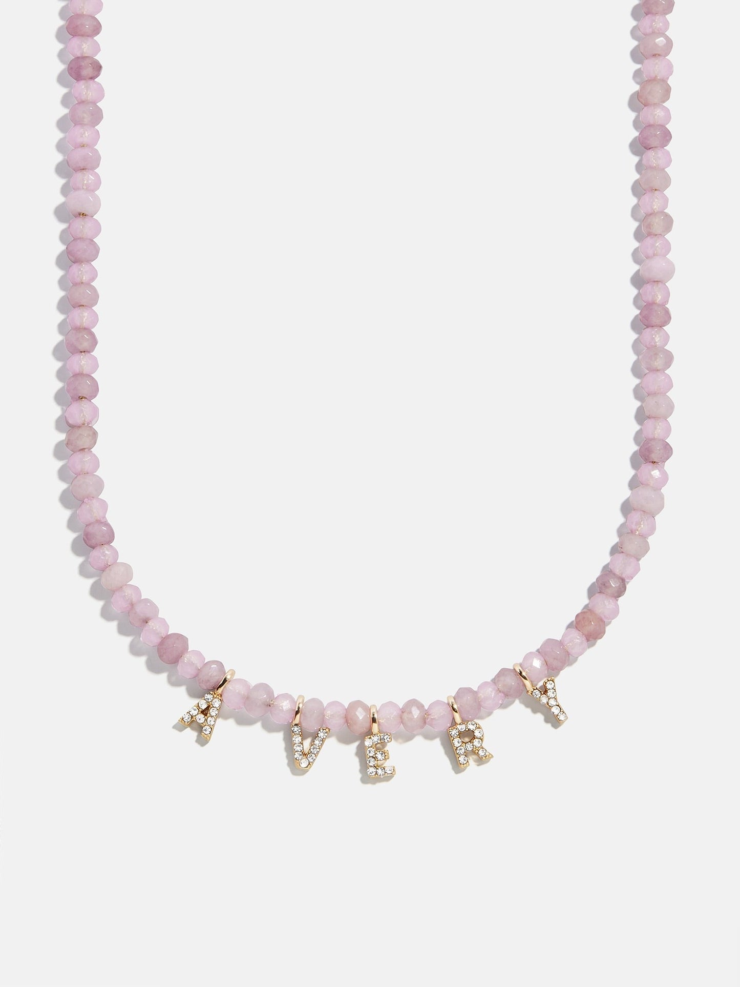 Mini Semi-Precious Custom Necklace - Light Amethyst