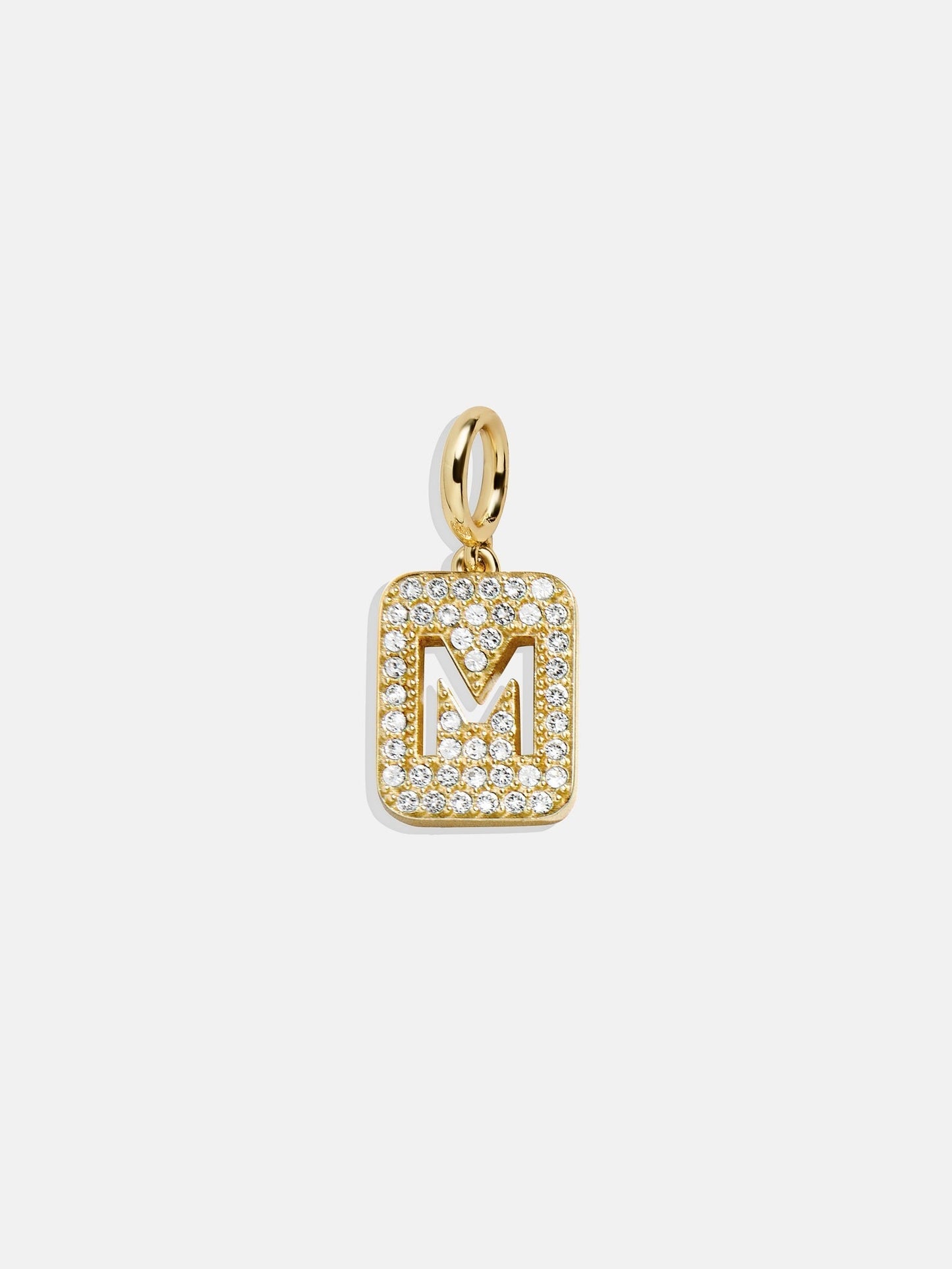 Block Pavé Initial Cluster Charm - M