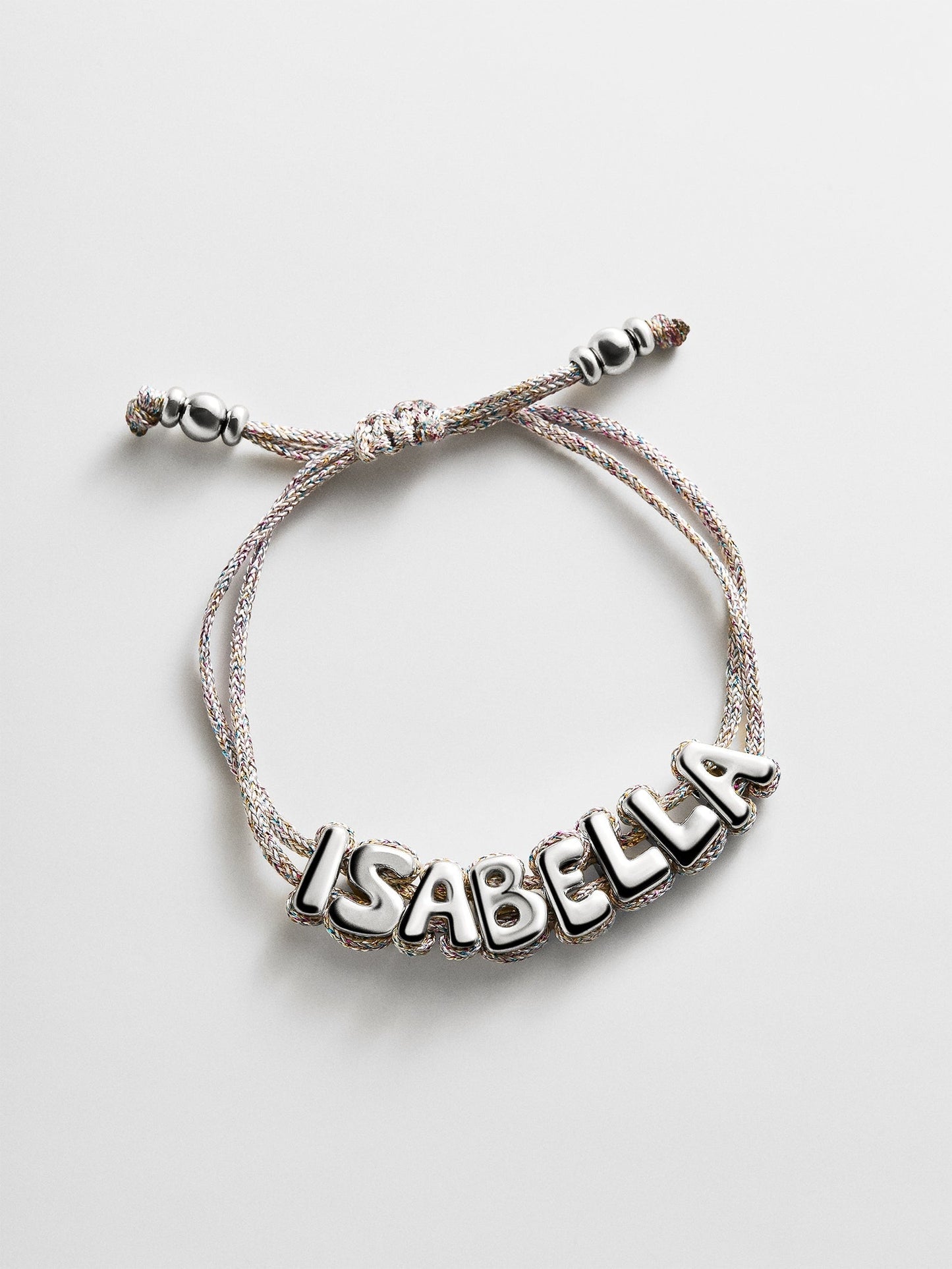 Wrapped Up Bubble Waterproof Custom Metallic Cord Bracelet - Multi