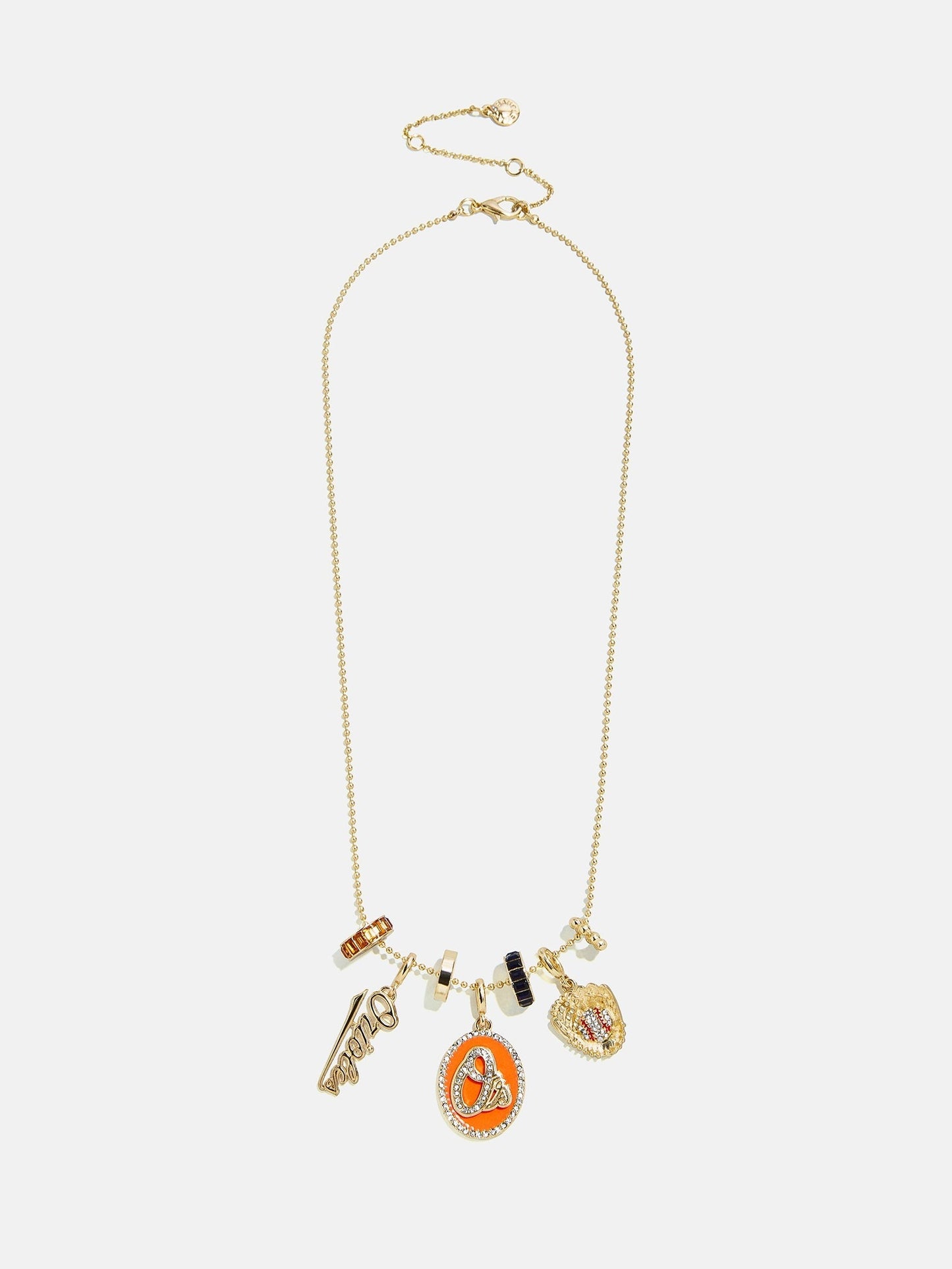 MLB Charm Necklace - Baltimore Orioles