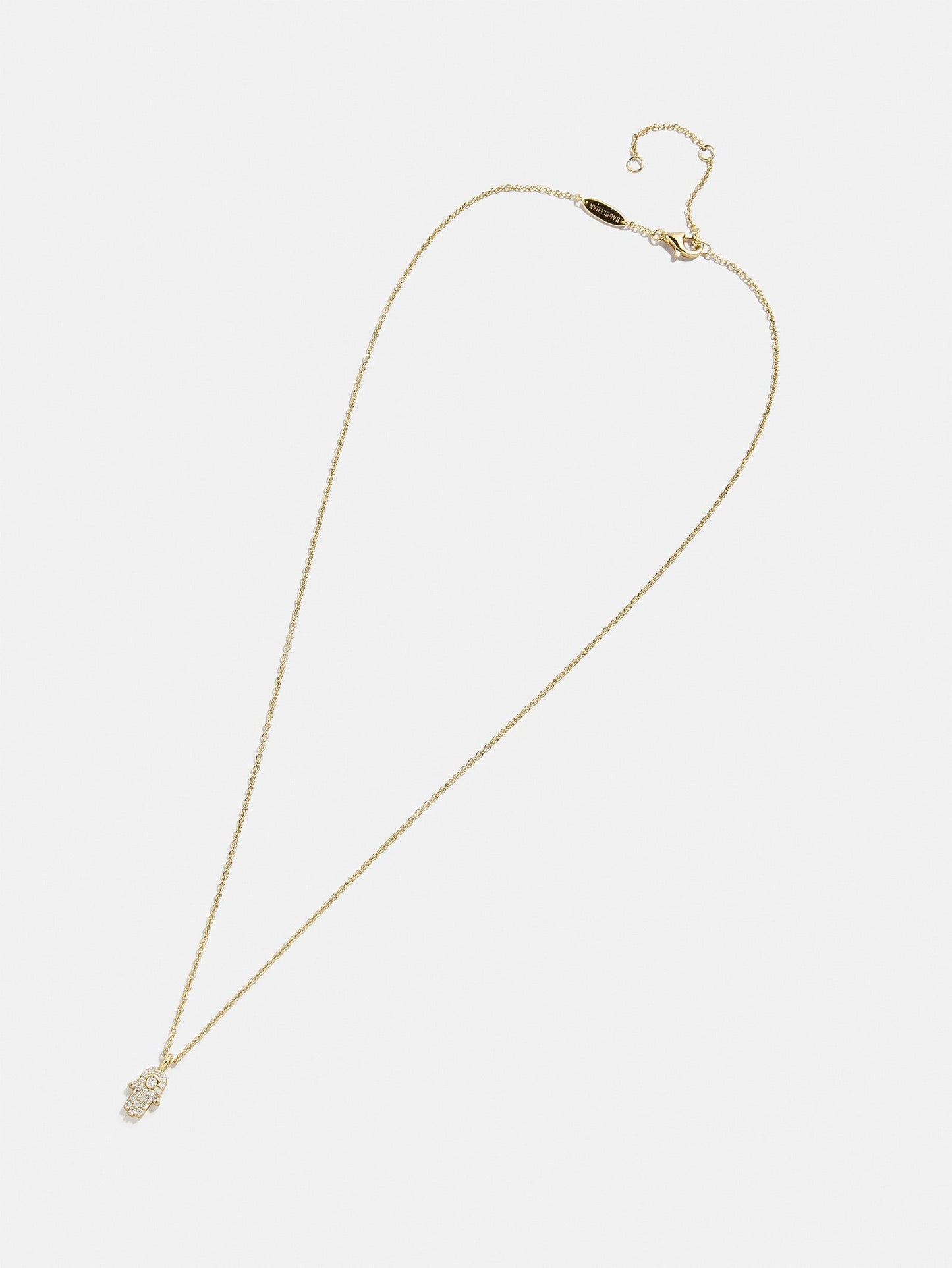 18K Gold Motif Necklace - Hamsa