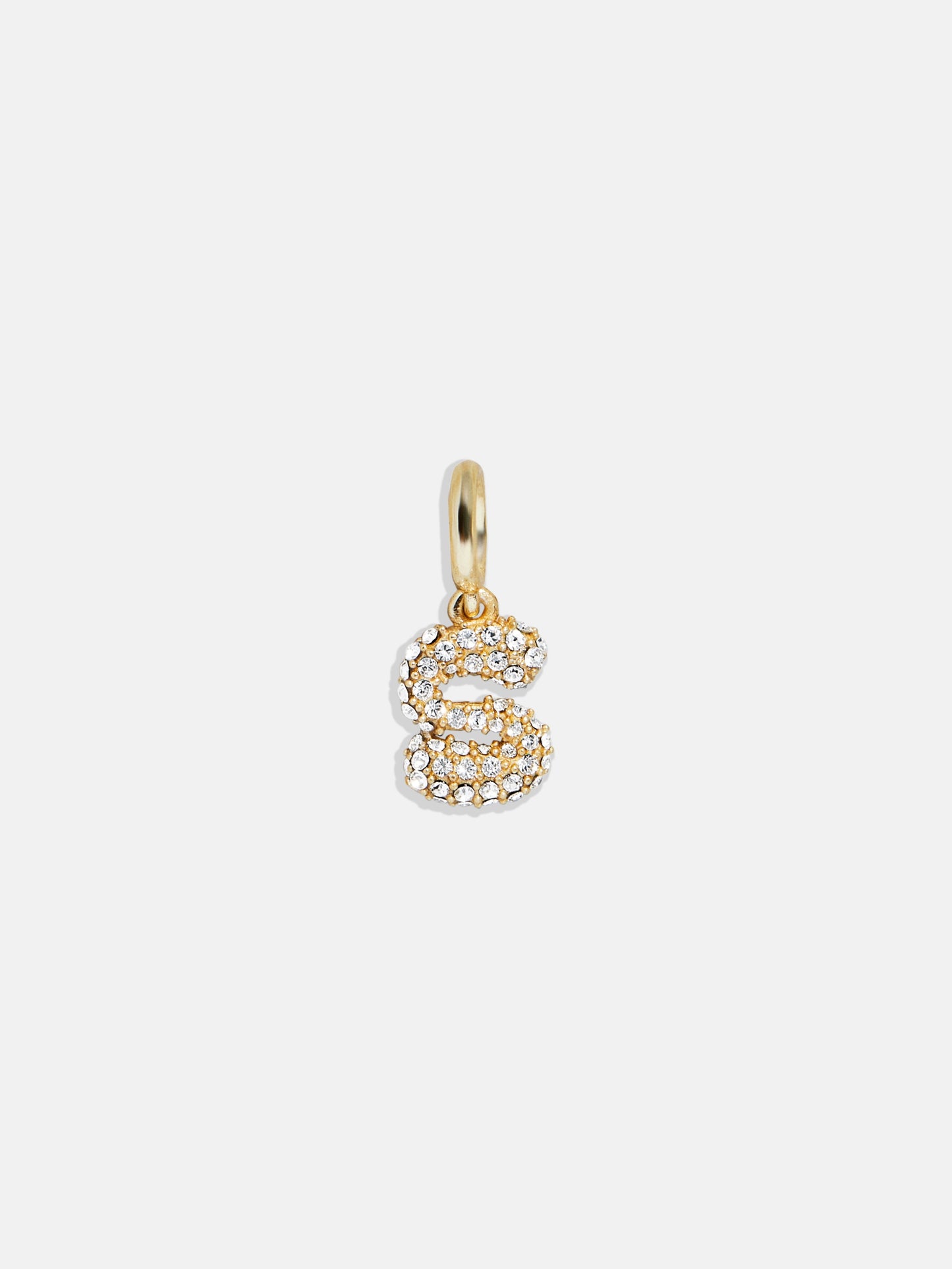 Pavé Bubble Initial Cluster Charm - S