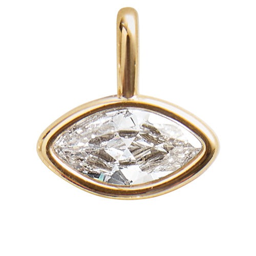 Marquise Cubic Zirconia Cluster Charm