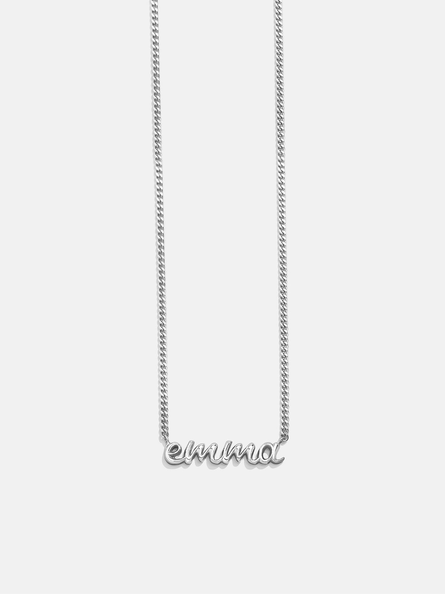 14K Gold Custom Nameplate Necklace - 3D Script