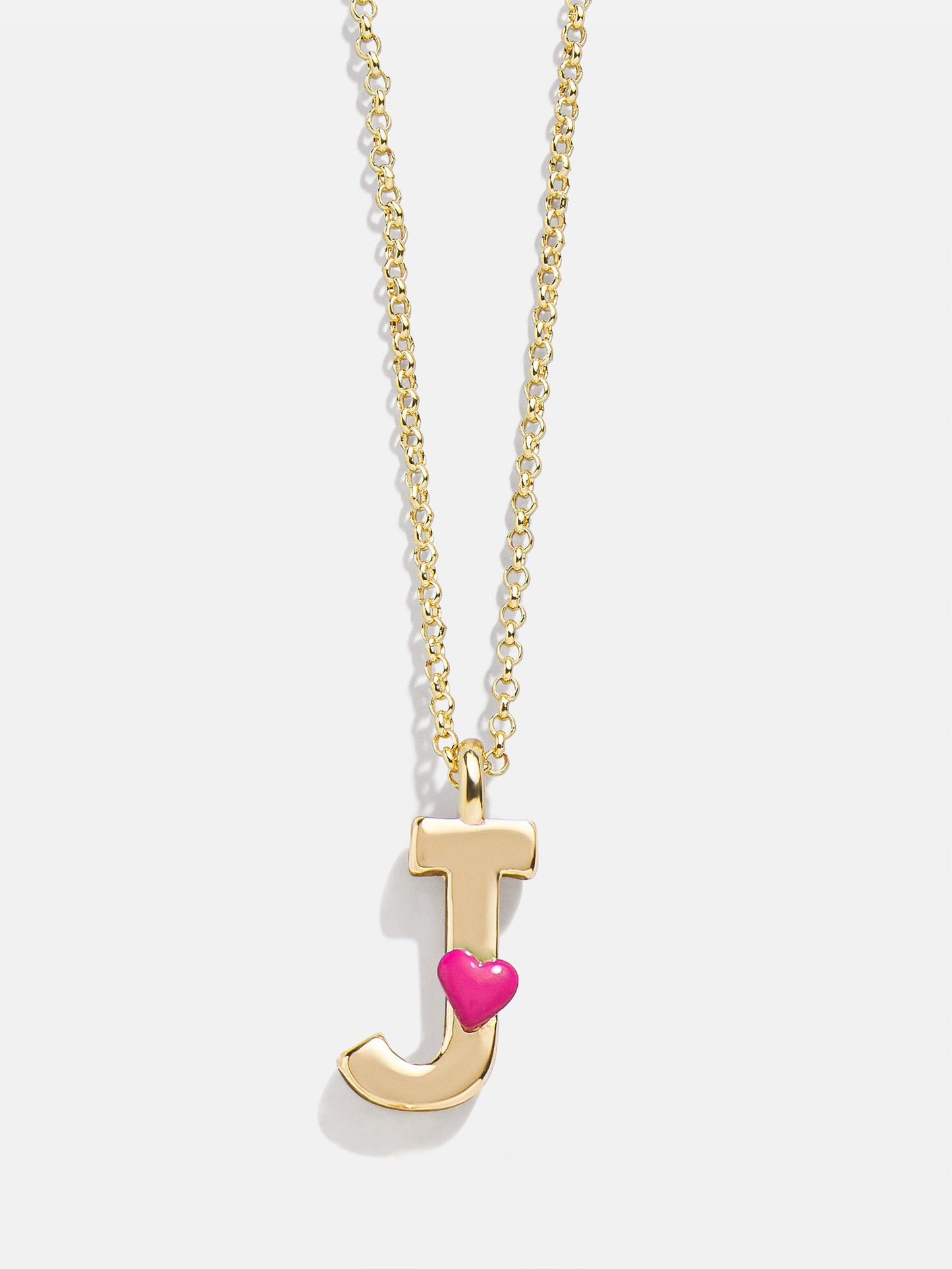 Kids' Heart Initial Necklace - Gold