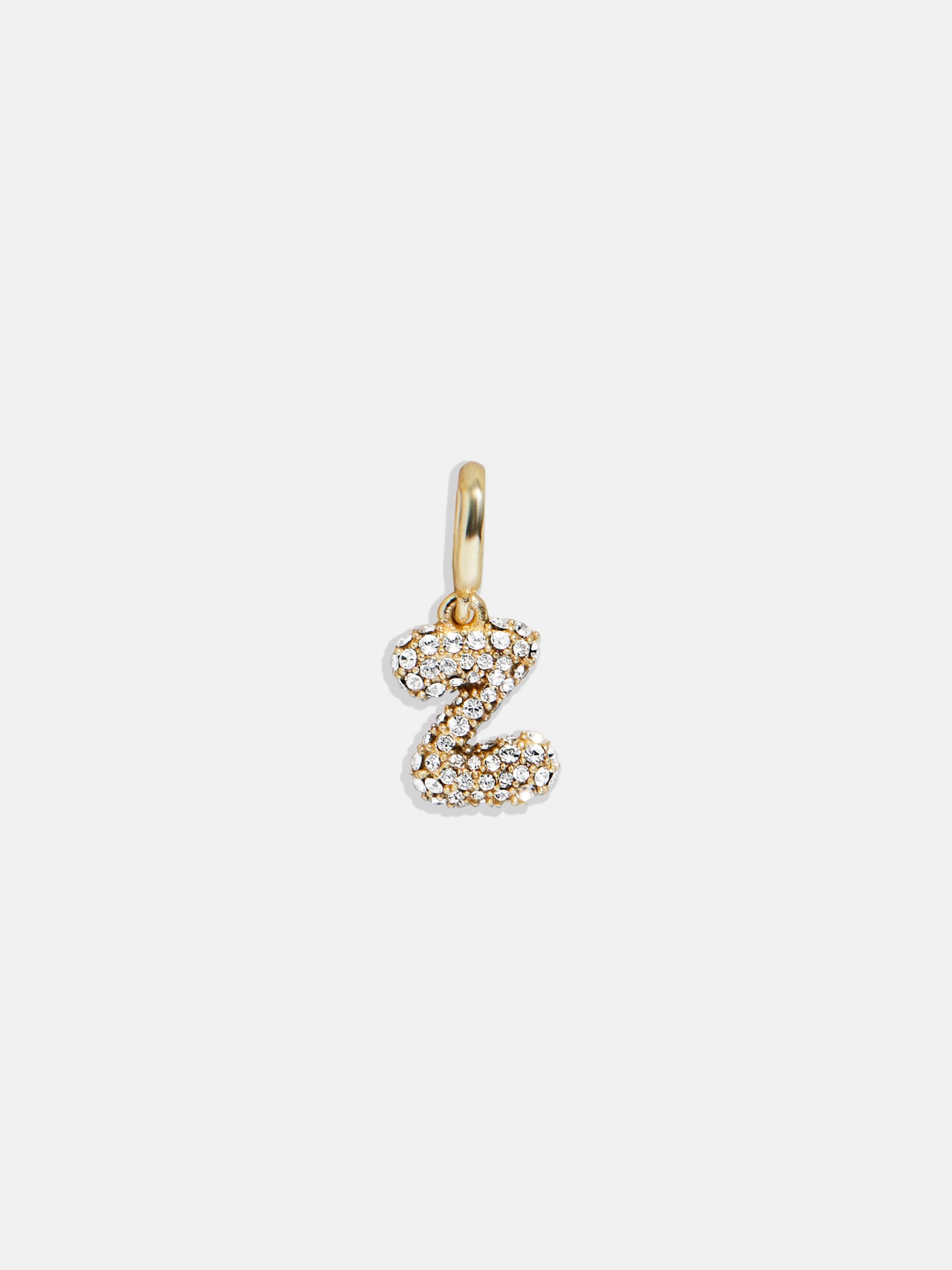 Pavé Bubble Initial Cluster Charm - Z